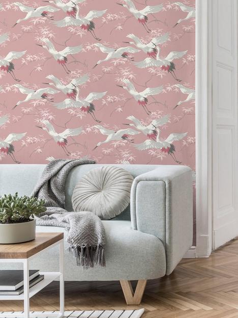 fine-dcor-cranes-pink