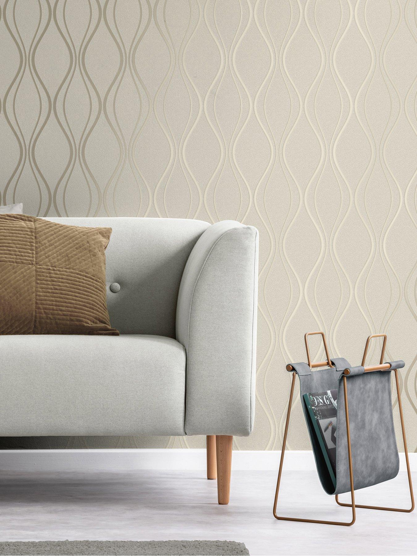 Fine Decor Platinum Contour Wave Beige