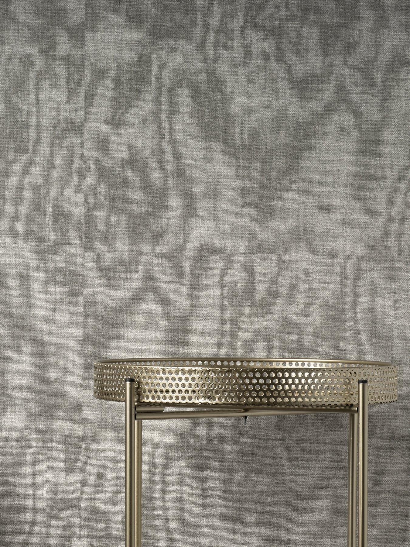 Fine Decor Milano Hessian Wallpaper - Grey