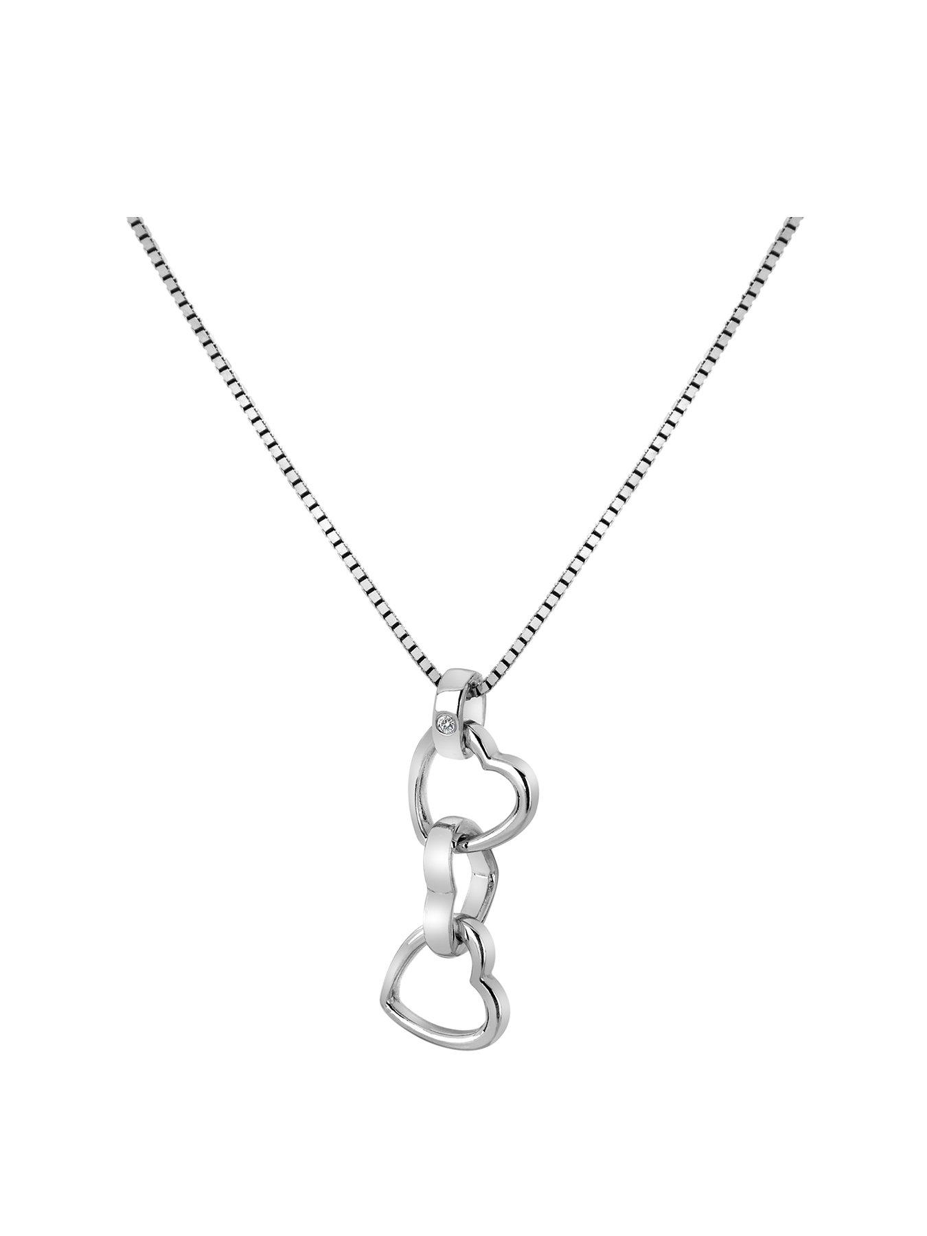 undefined Hot Diamonds Trio Triple Heart Pendant