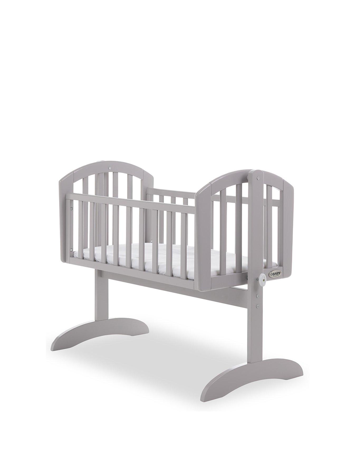 undefined Sophie Swinging Crib & Mattress - Warm Grey