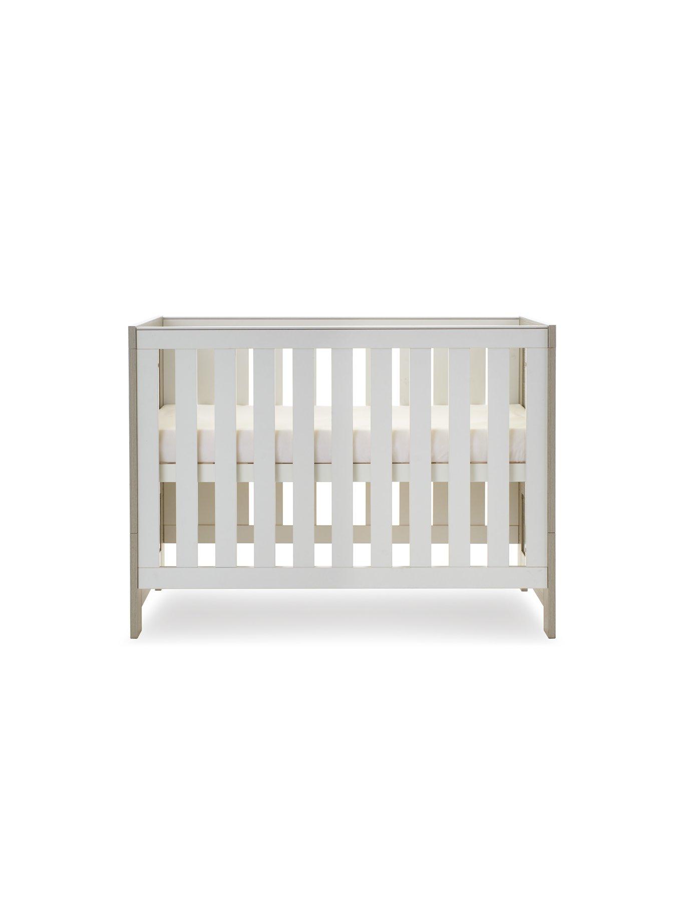 Image 4 of 7 of Obaby Nika Mini 3-Piece Room Set - Grey Wash/White