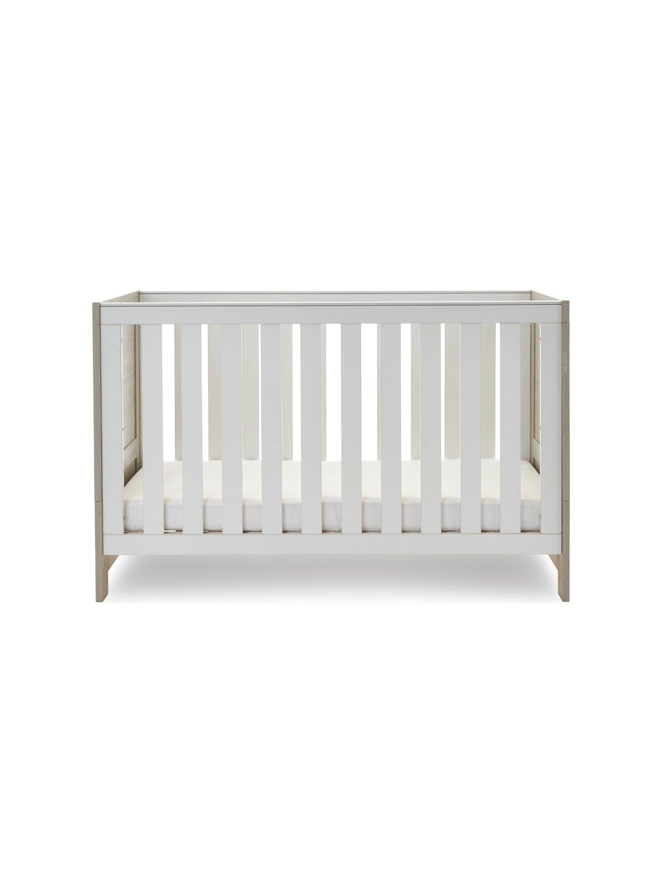 Image 3 of 7 of Obaby Nika 2 Piece Room Set - Grey Wash/White