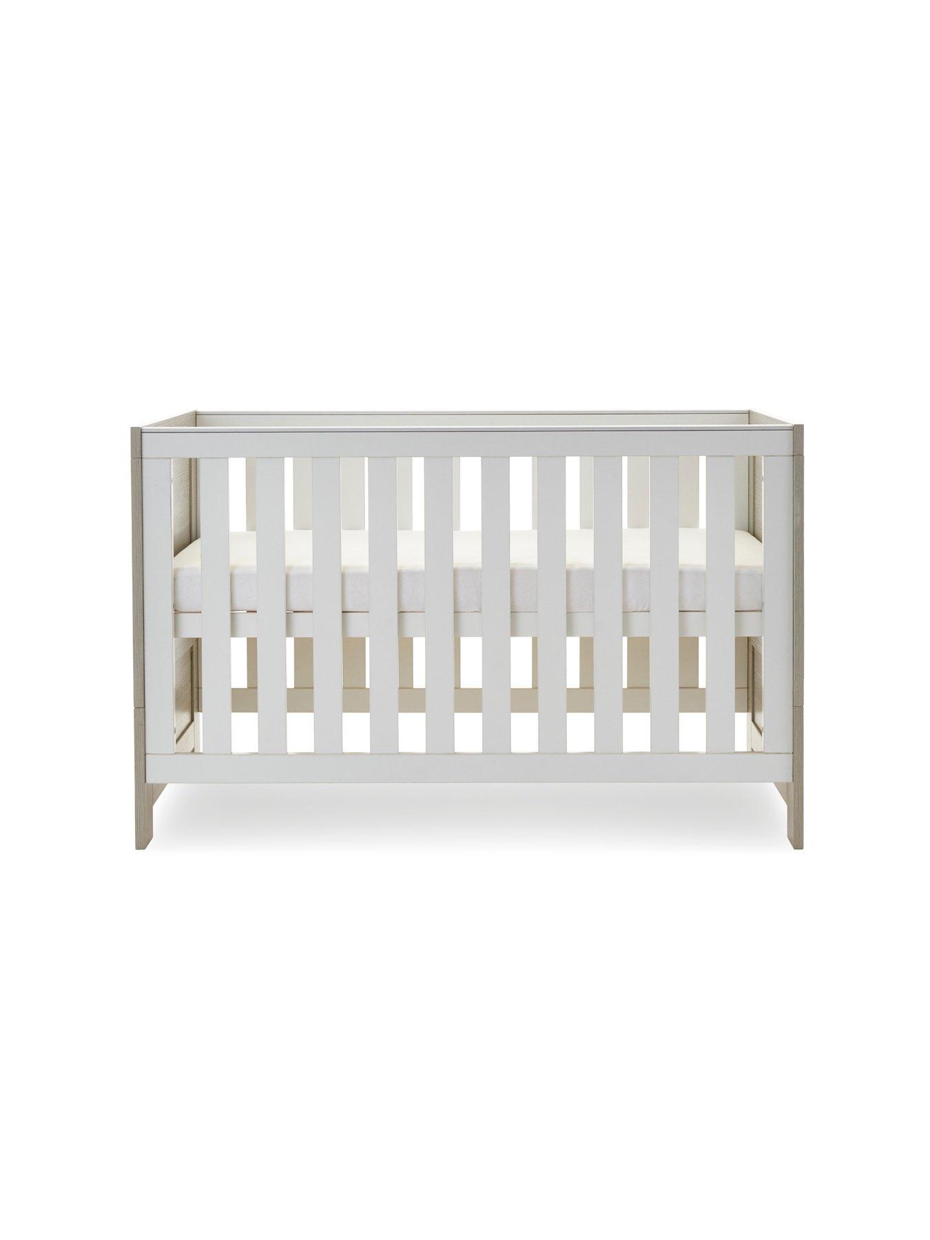Image 4 of 7 of Obaby Nika 2 Piece Room Set - Grey Wash/White