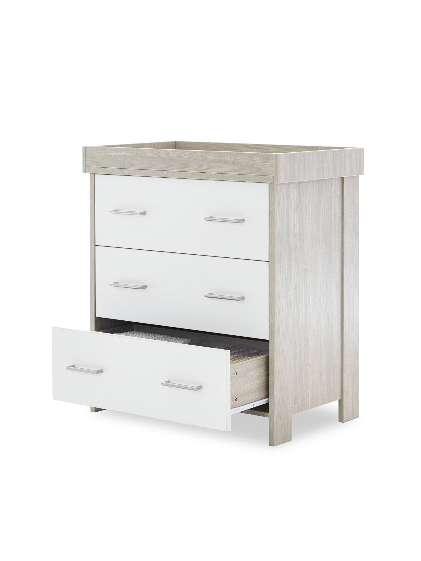 Image 6 of 7 of Obaby Nika 2 Piece Room Set - Grey Wash/White