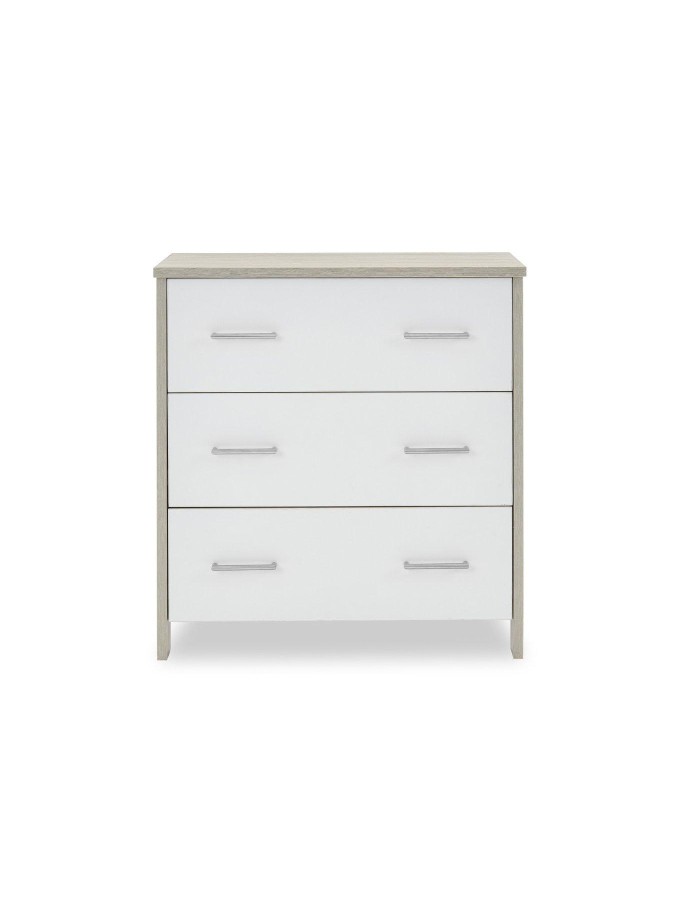 Image 7 of 7 of Obaby Nika 2 Piece Room Set - Grey Wash/White