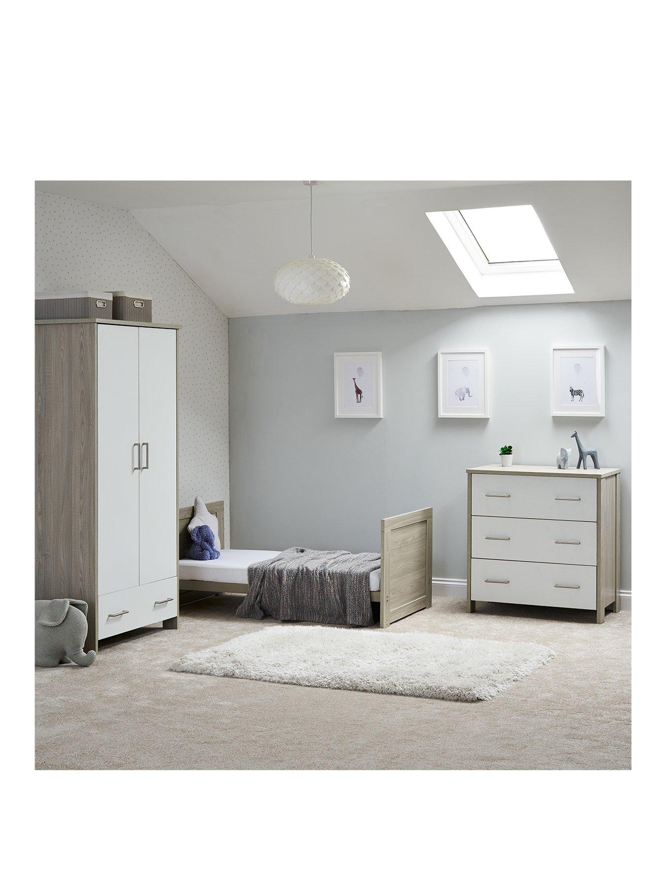 Image 3 of 7 of Obaby Nika 3-Piece Room Set - Grey Wash/White