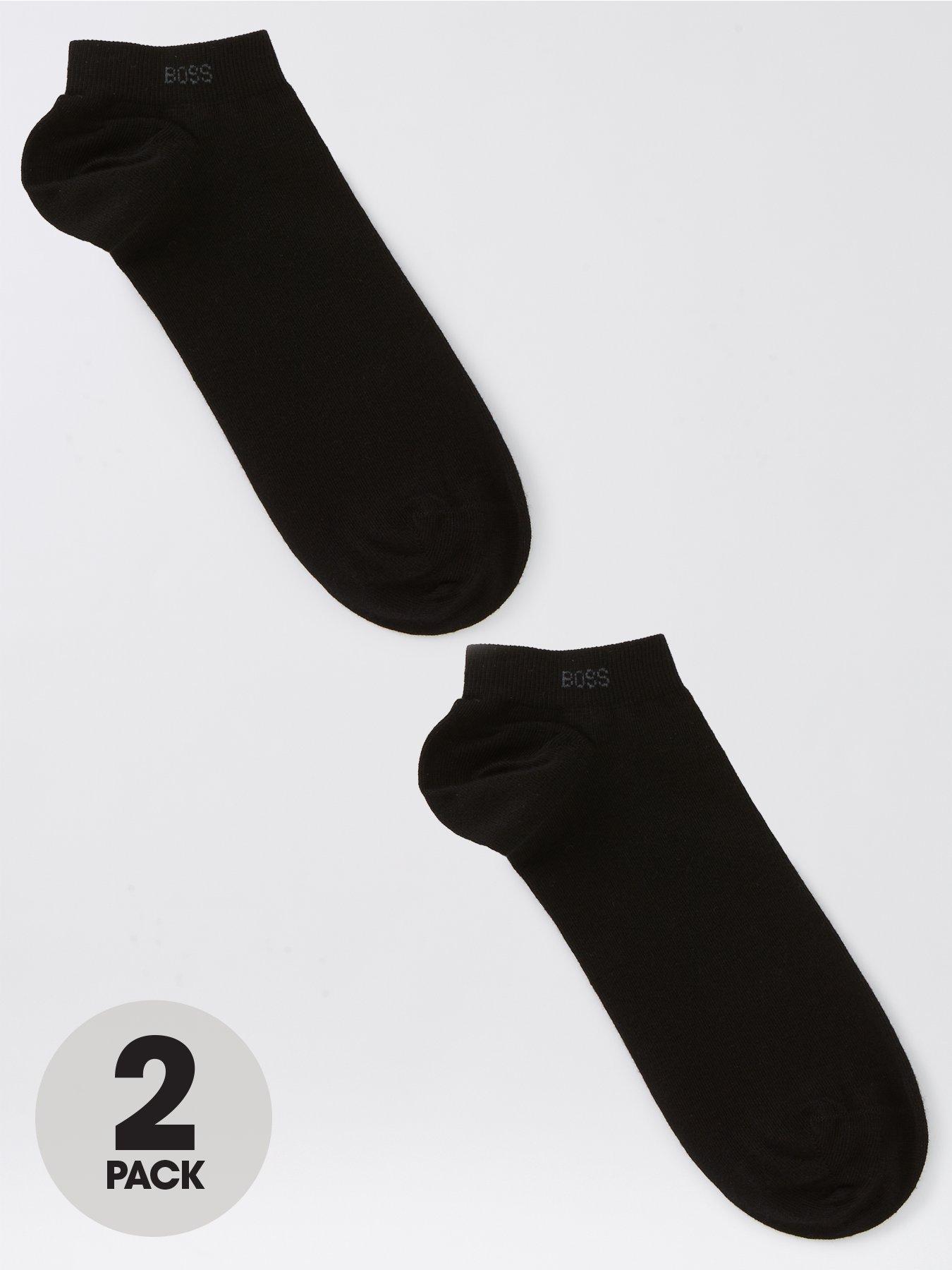 Image of BOSS 2 Pack Trainer Liner Socks - Black