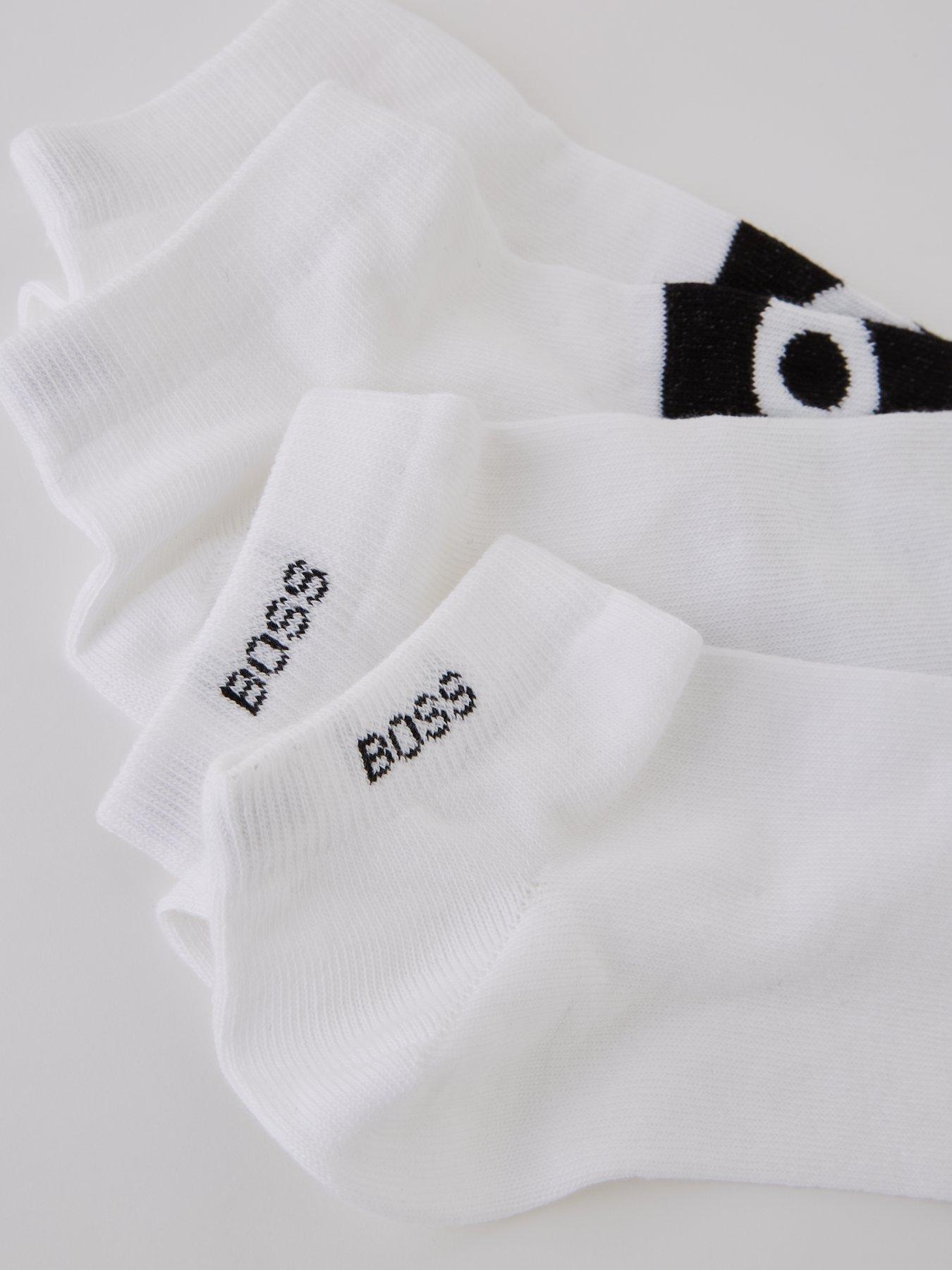 Image 3 of 3 of BOSS 2 Pack Trainer Liner Logo Socks - White