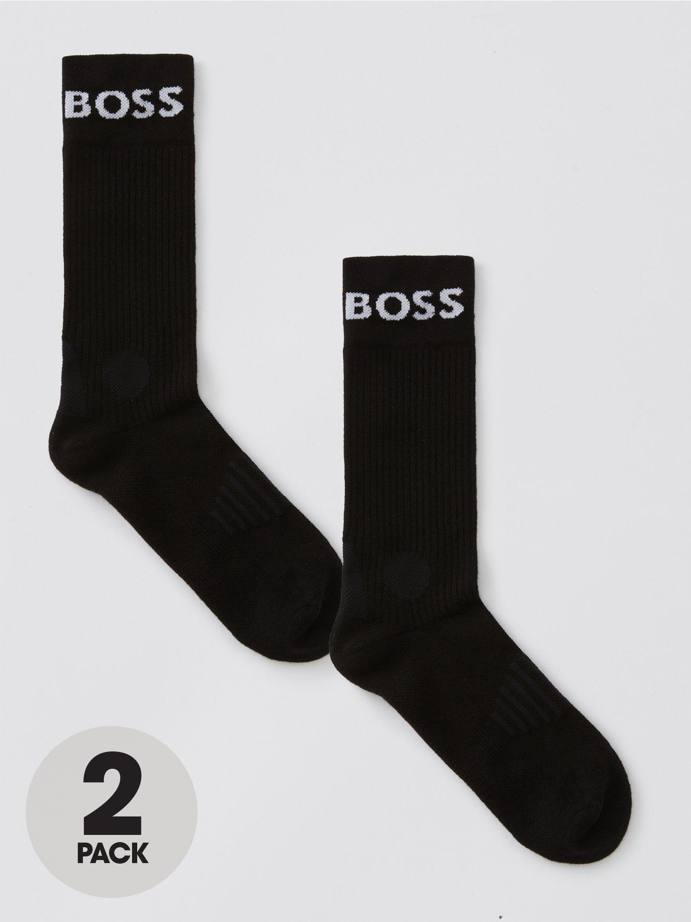 Image 1 of 2 of BOSS 2 Pack Sports Crew Socks - Black