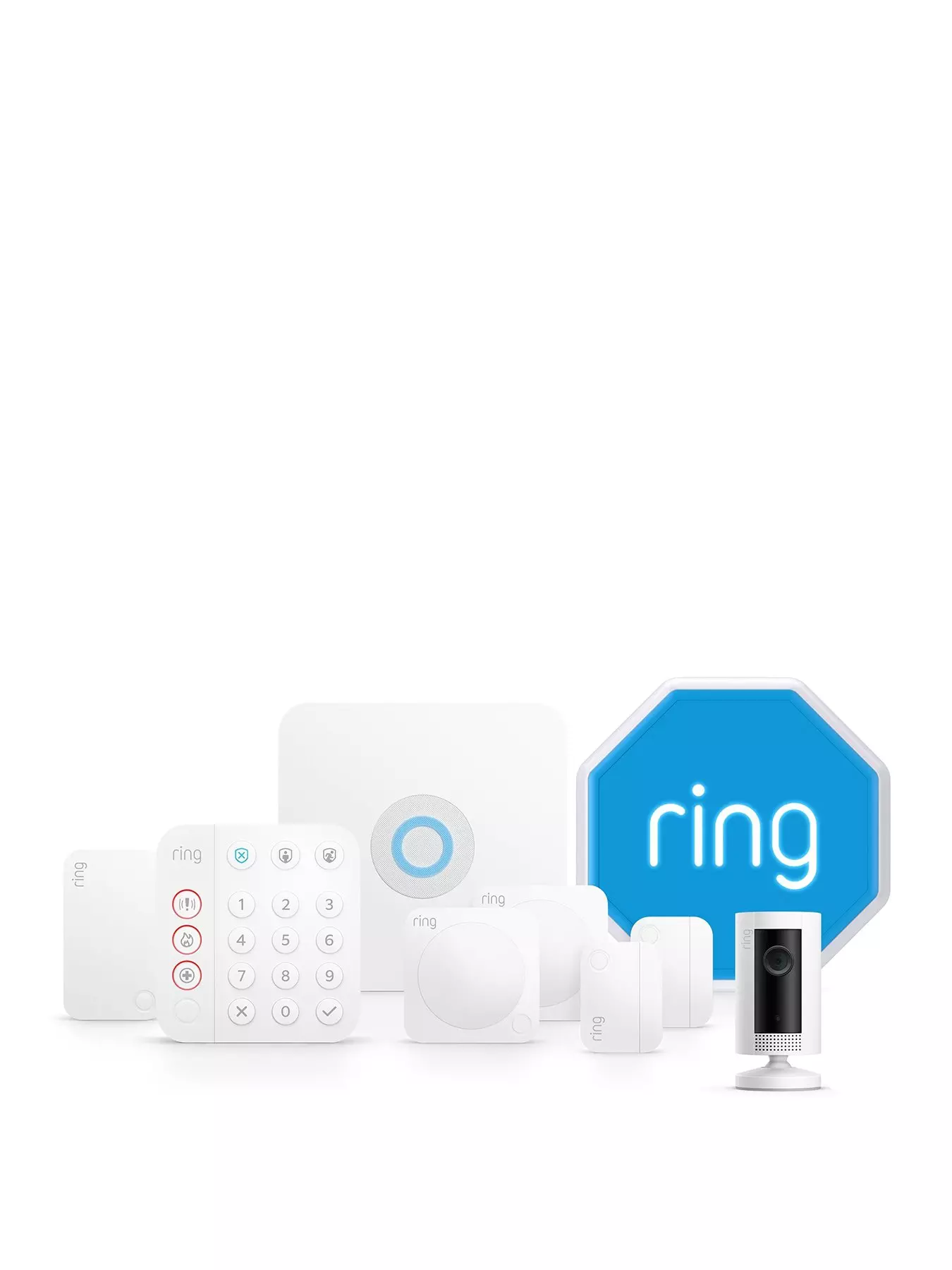 Ring 13 Piece Alarm 2.0 Full Home Kit with Siren, Indoor