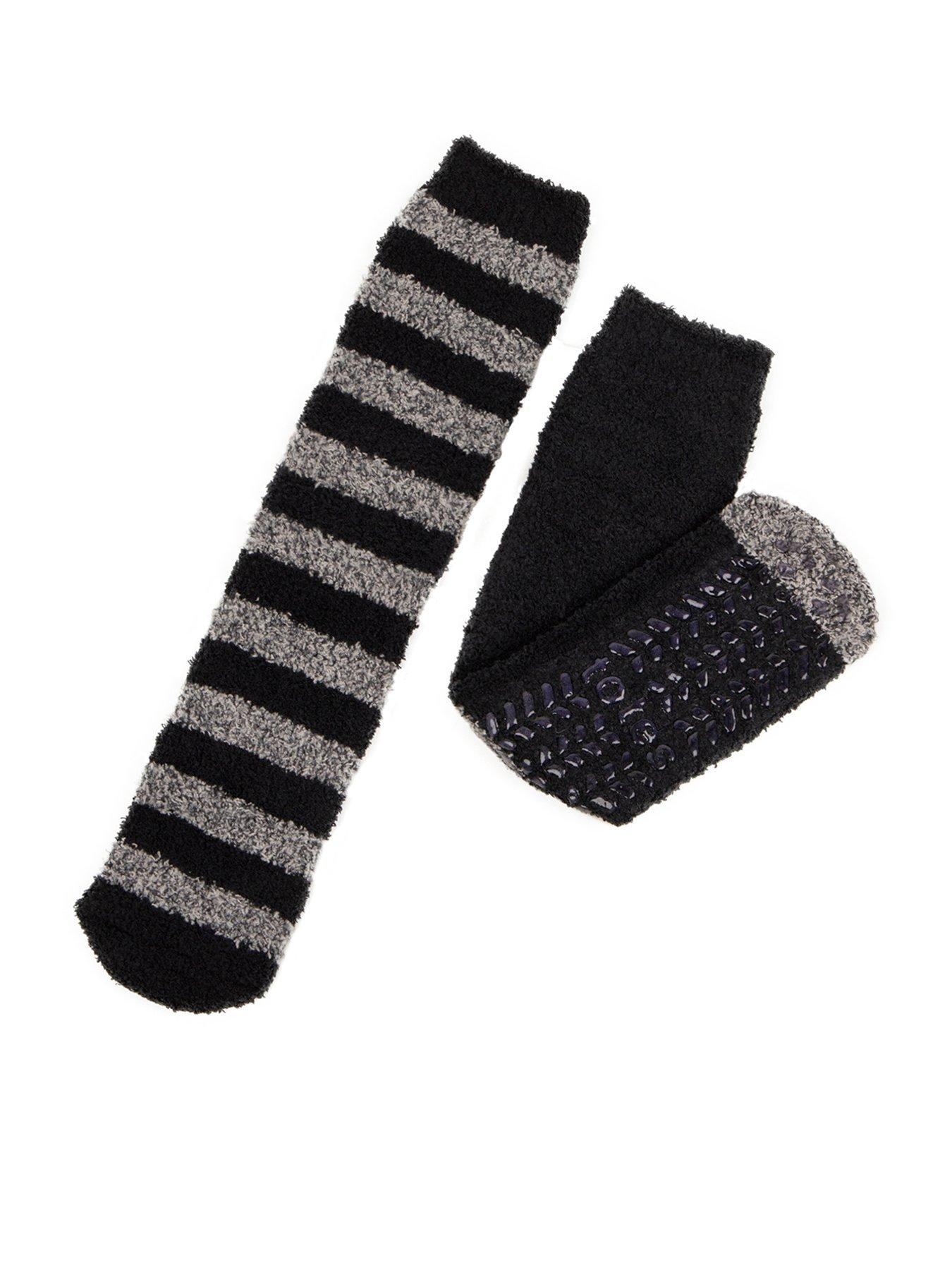 totes-2-pack-super-soft-slipper-sox-blackfront