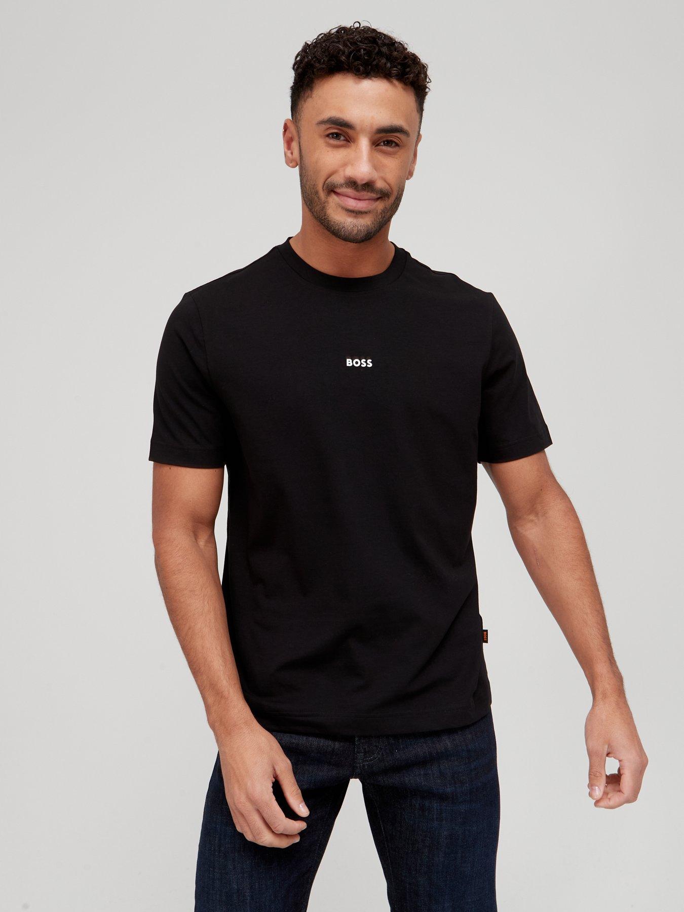 boss-relaxed-fit-centre-logo-t-shirt-black