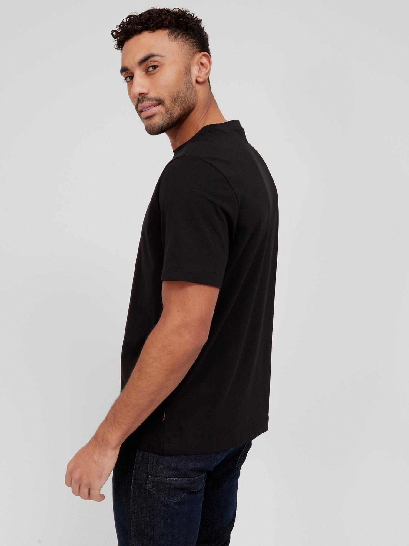 boss-tchup-relaxed-fit-centre-logo-t-shirt-blackstillFront