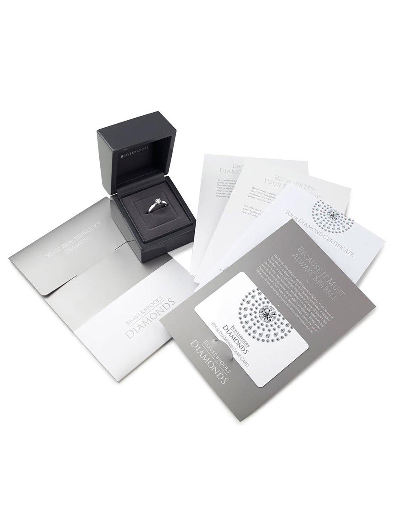 Image 5 of 5 of Beaverbrooks Platinum Diamond Wedding Ring