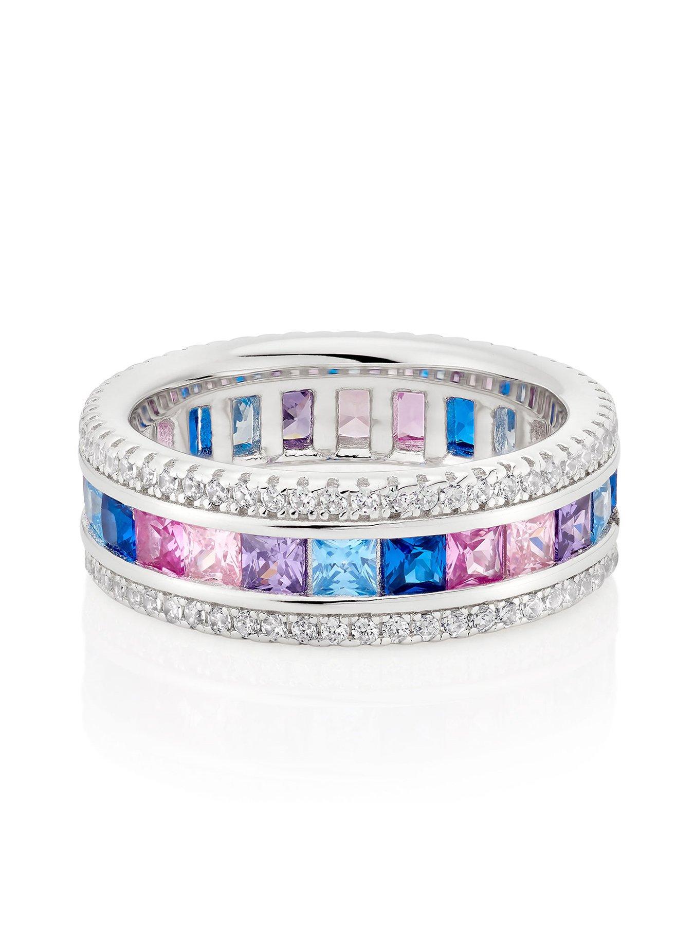 beaverbrooks-silver-multi-coloured-cubic-zirconia-ringstillFront