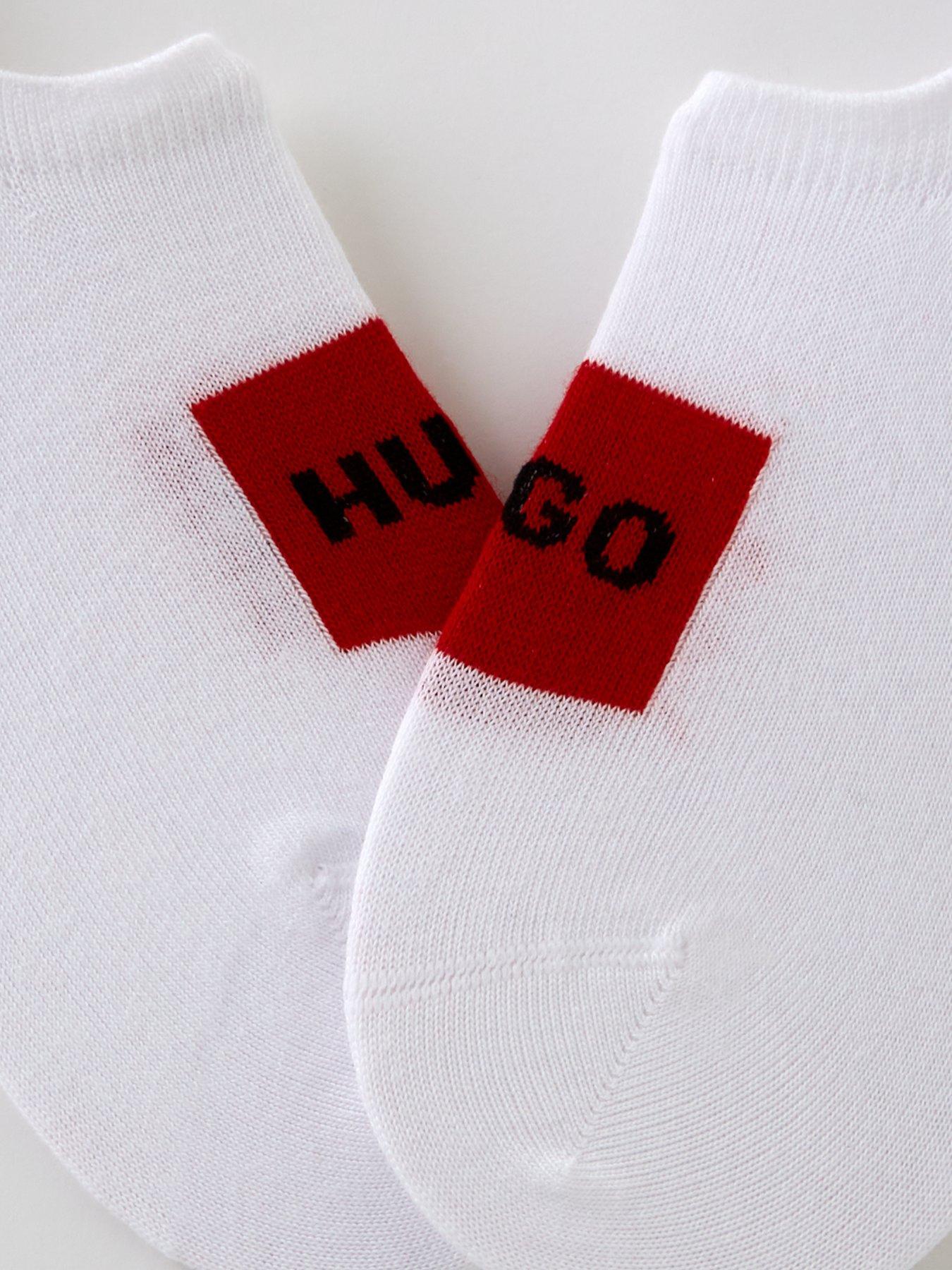 hugo-2-pack-large-logo-trainer-liner-socksstillFront