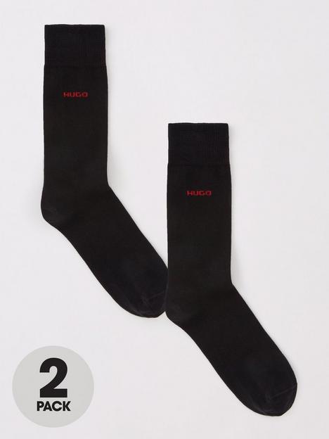 hugo-bodywear-2-pack-classic-socks-black