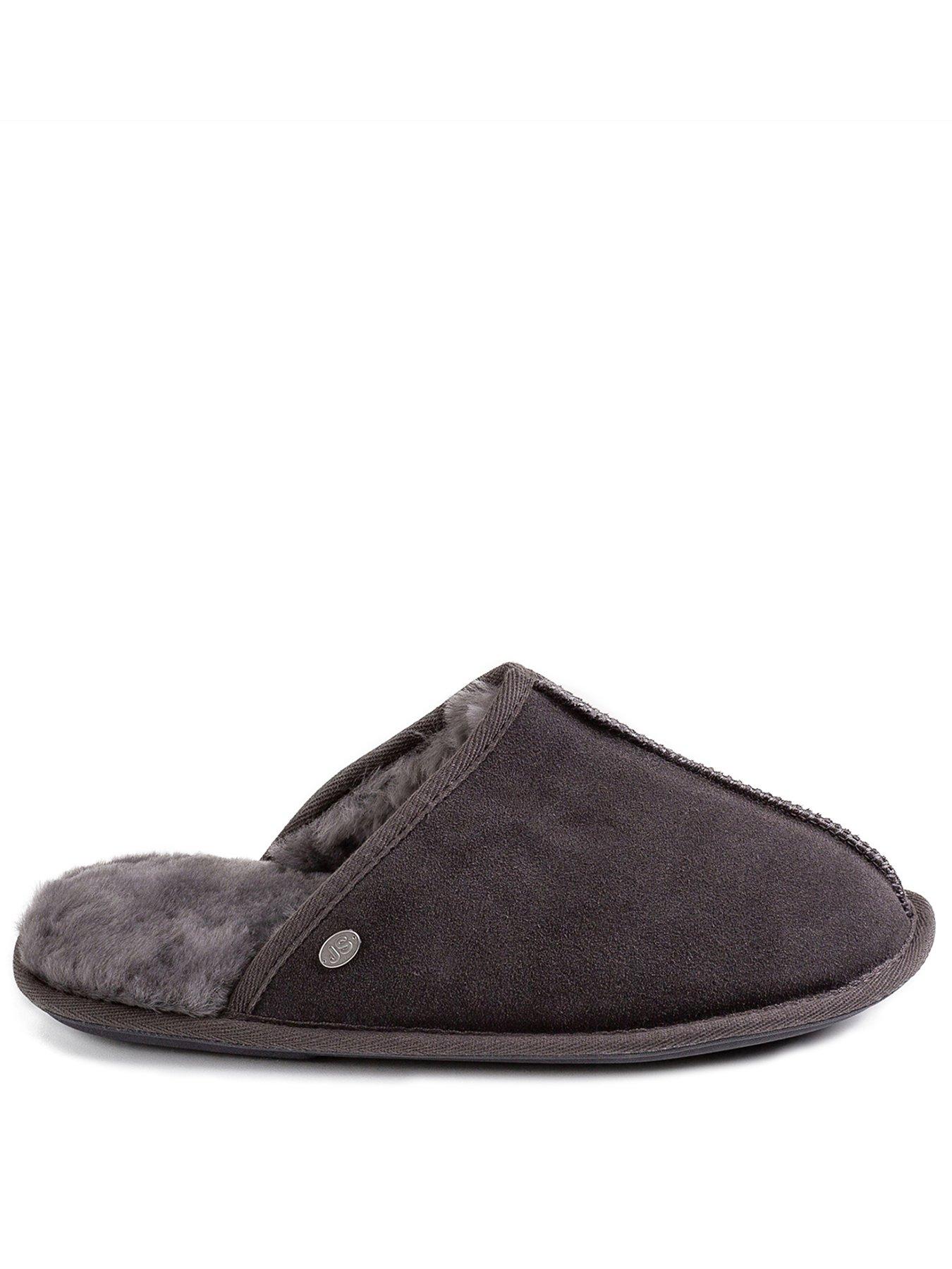 just-sheepskin-donmar-overlocked-raised-seam-sheepskin-mule-slipper-graniteback