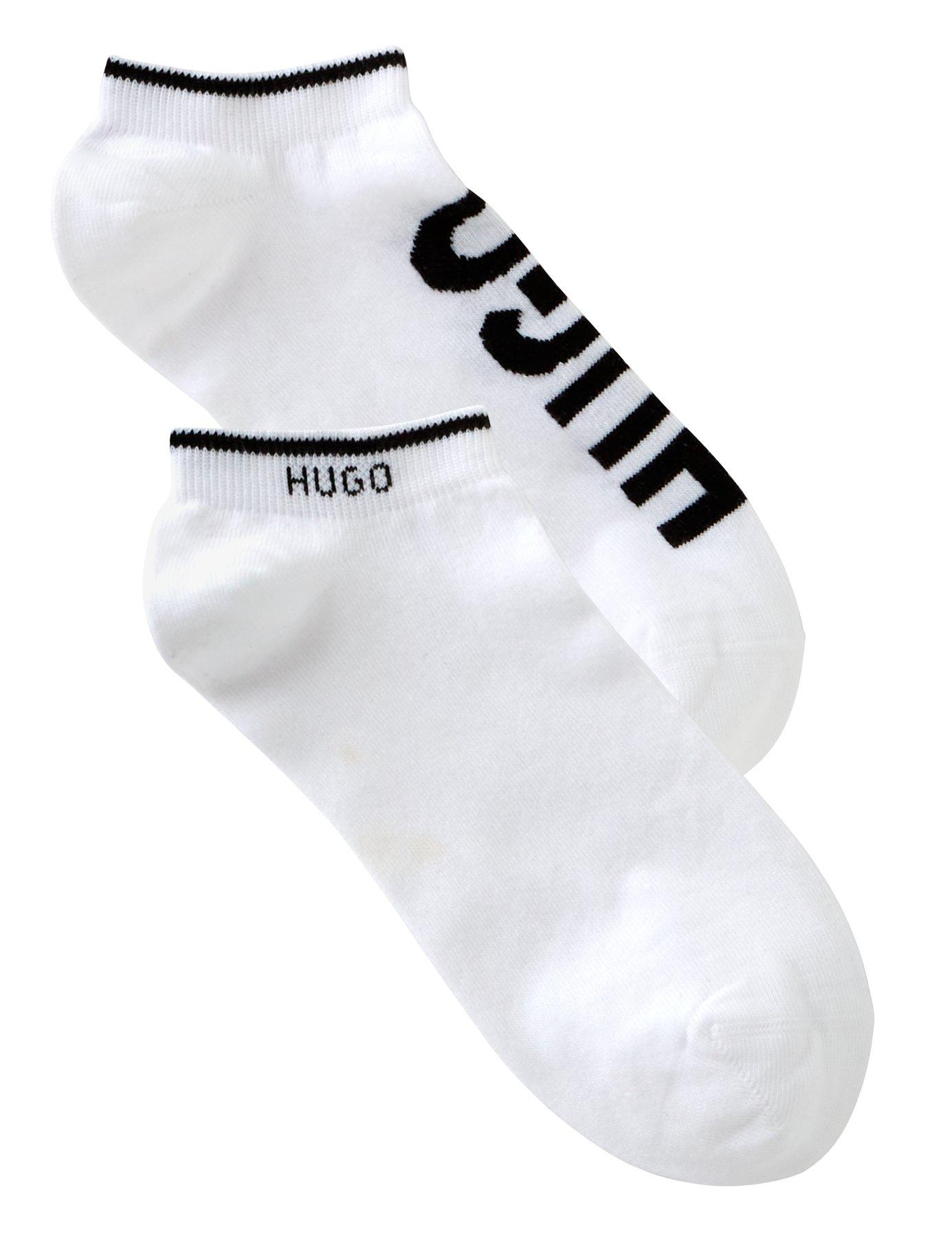 hugo-2-pack-no-show-crew-socks-white