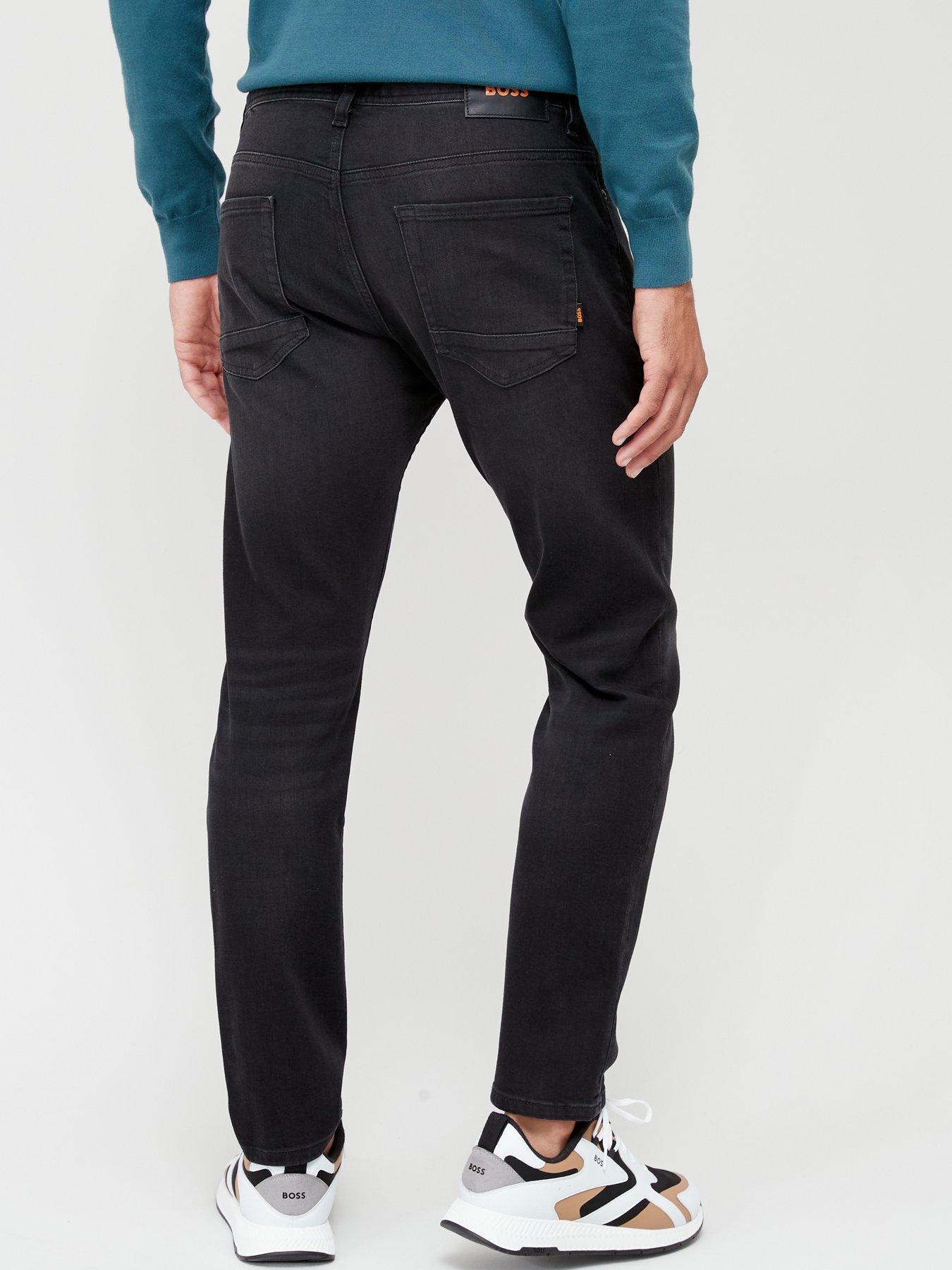 boss-taber-tapered-fit-jeans-blackstillFront