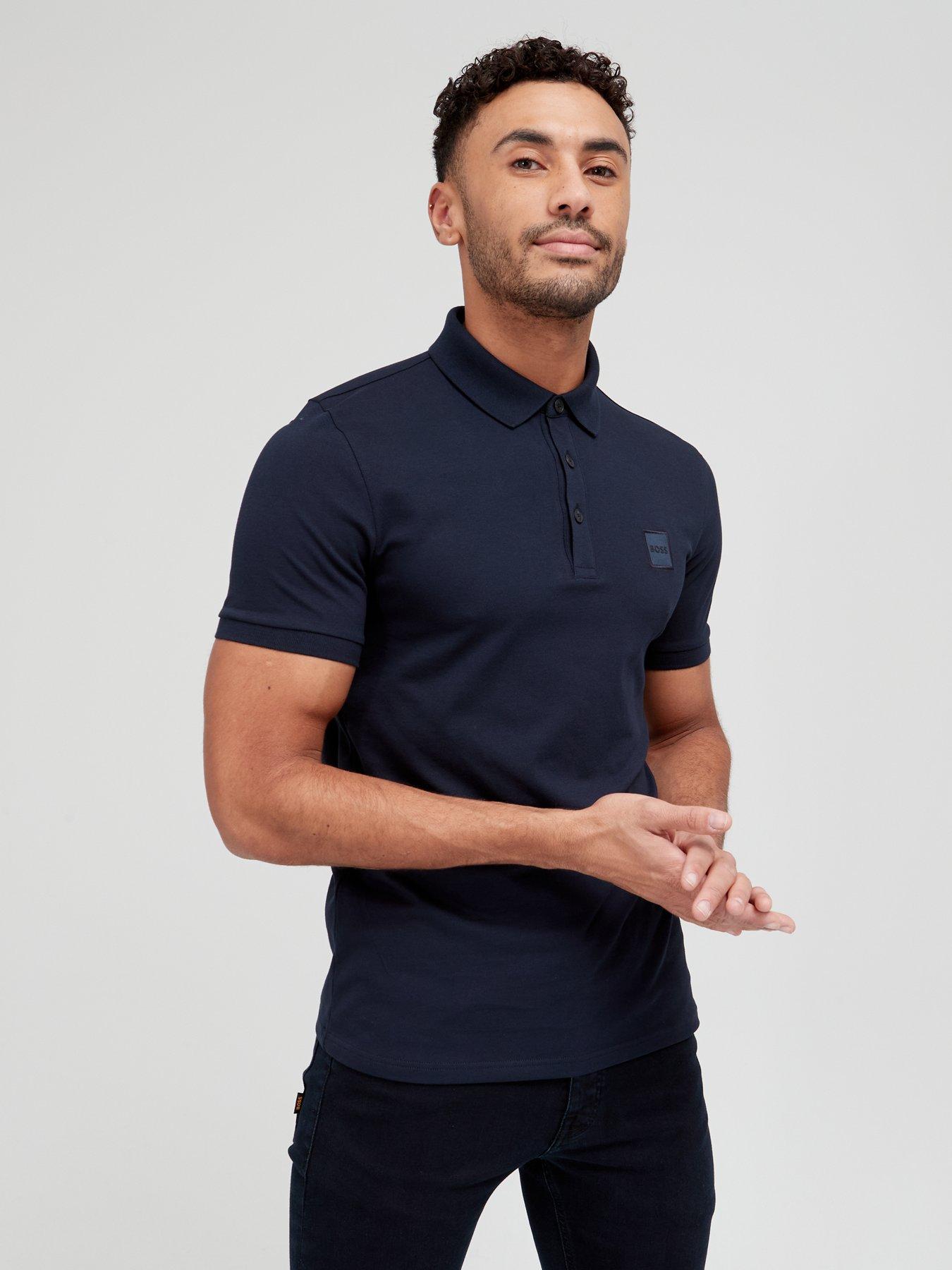 BOSS Passenger Slim Fit Polo Shirt Dark Blue Very Ireland