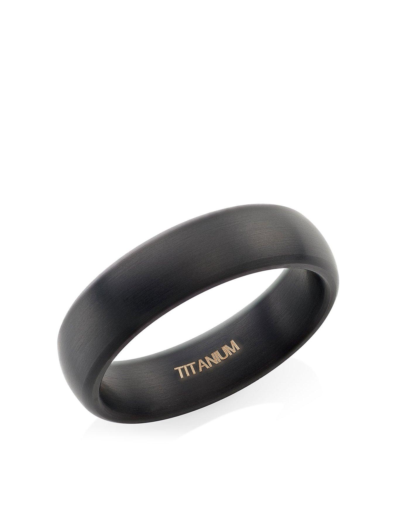 Beaverbrooks Beaverbrooks Titanium Black Matt Ring