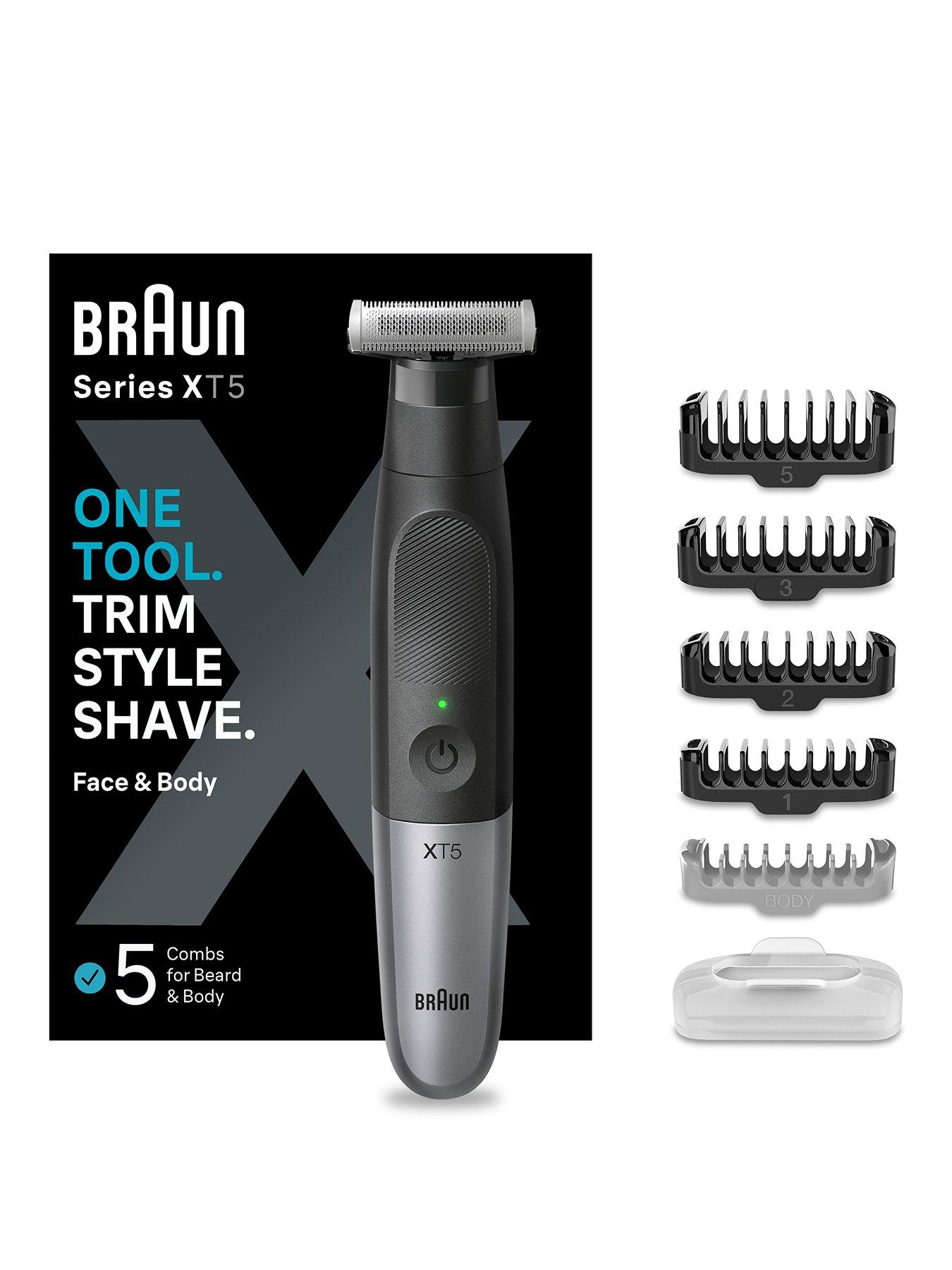 Image 1 of 8 of Braun Series X, Beard Trimmer &amp; Body Shaver For Face &amp; Body Hair, XT5100