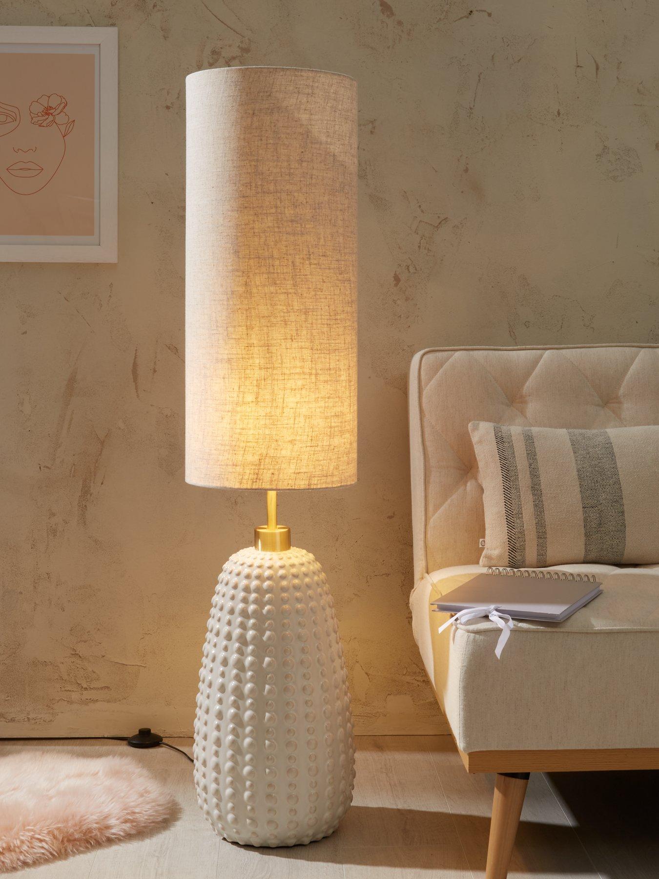 Image 1 of 5 of The Very Collection Casa Dot Textured Floor Lamp