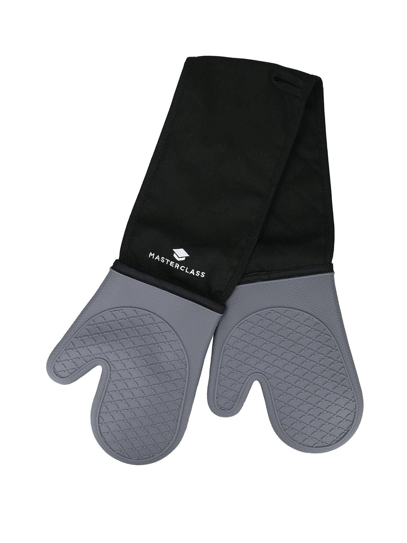 masterclass-waterproof-silicone-grey-and-black-double-oven-gloves