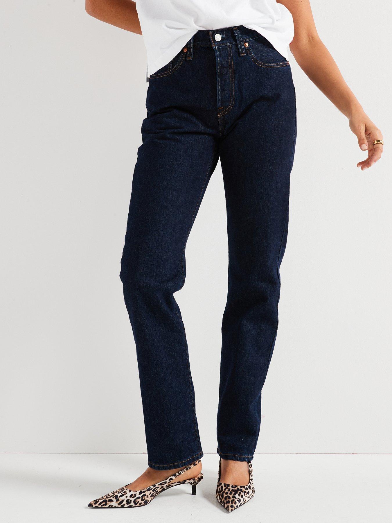 Levi's Levi's® 501™ High Rise Straight Leg Jean - Dark Blue | Very Ireland