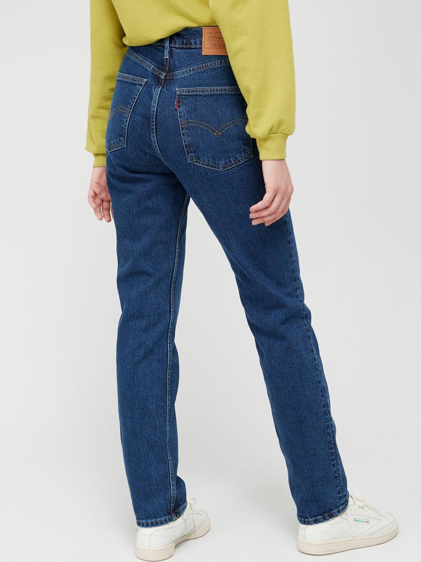 Levis 70 s High Rise Slim Fit Straight Leg Jean Blue