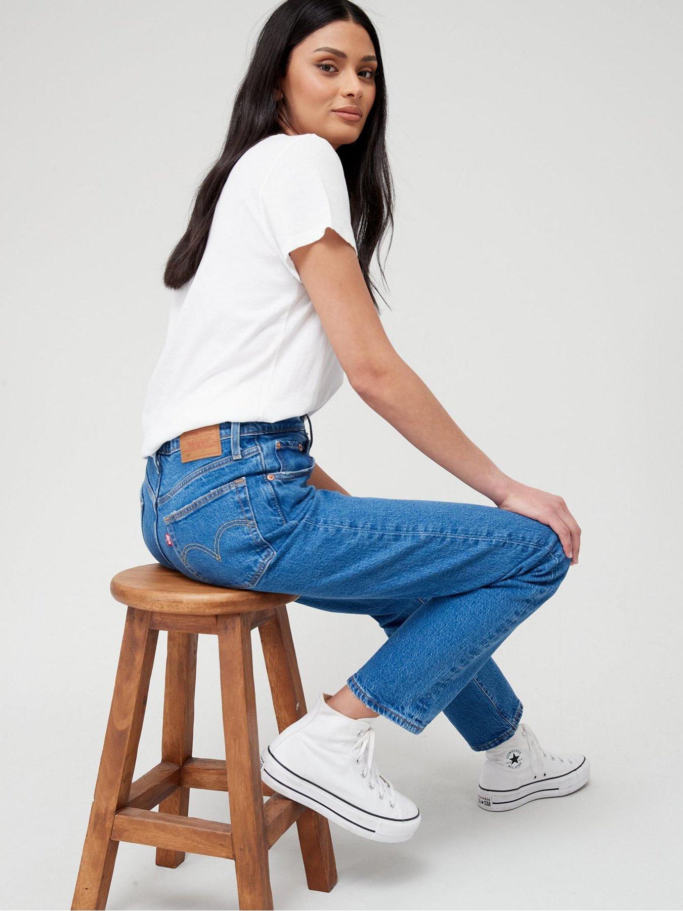 Image 4 of 4 of Levi's 501&reg;&nbsp; Crop Straight Leg Jean - Jazz Pop - Blue