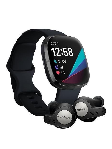 fitbit-sense-smartwatch-carbongraphite-with-jabra-elite-65t-active-earphones-titanium-black