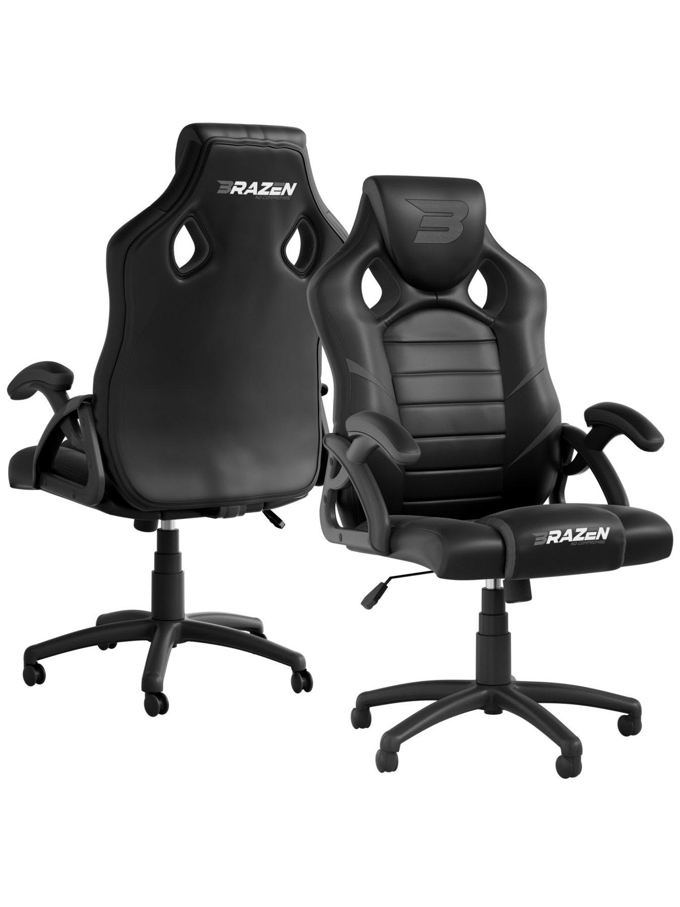 Image 1 of 5 of BraZen Puma PC Gaming&nbsp;Chair&nbsp;-&nbsp;Black and Grey