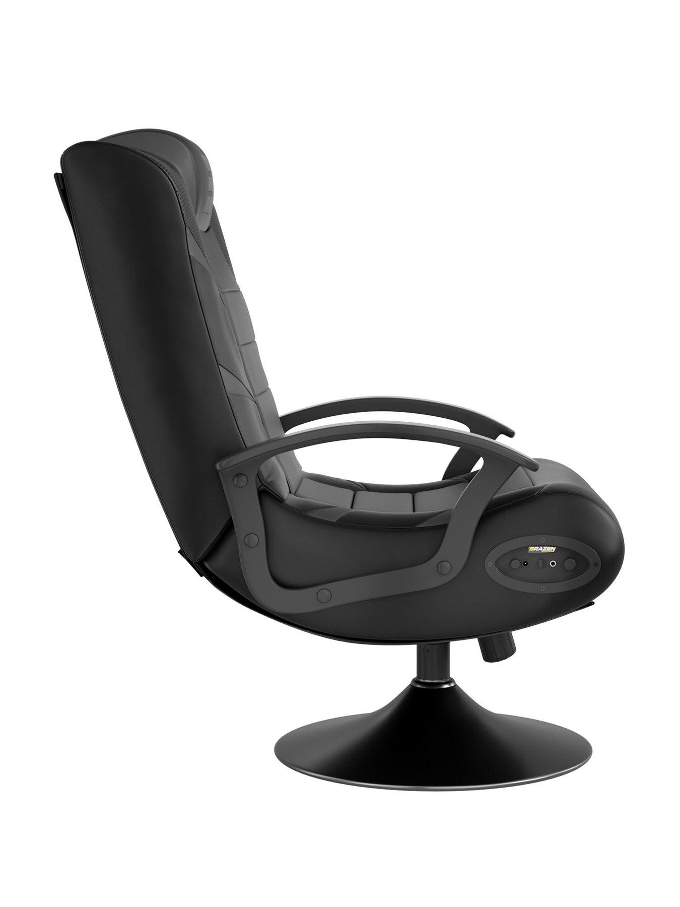 Image 2 of 5 of BraZen Pride&nbsp;2.1 Bluetooth Junior&nbsp;Gaming Chair&nbsp;-&nbsp;Black and Grey