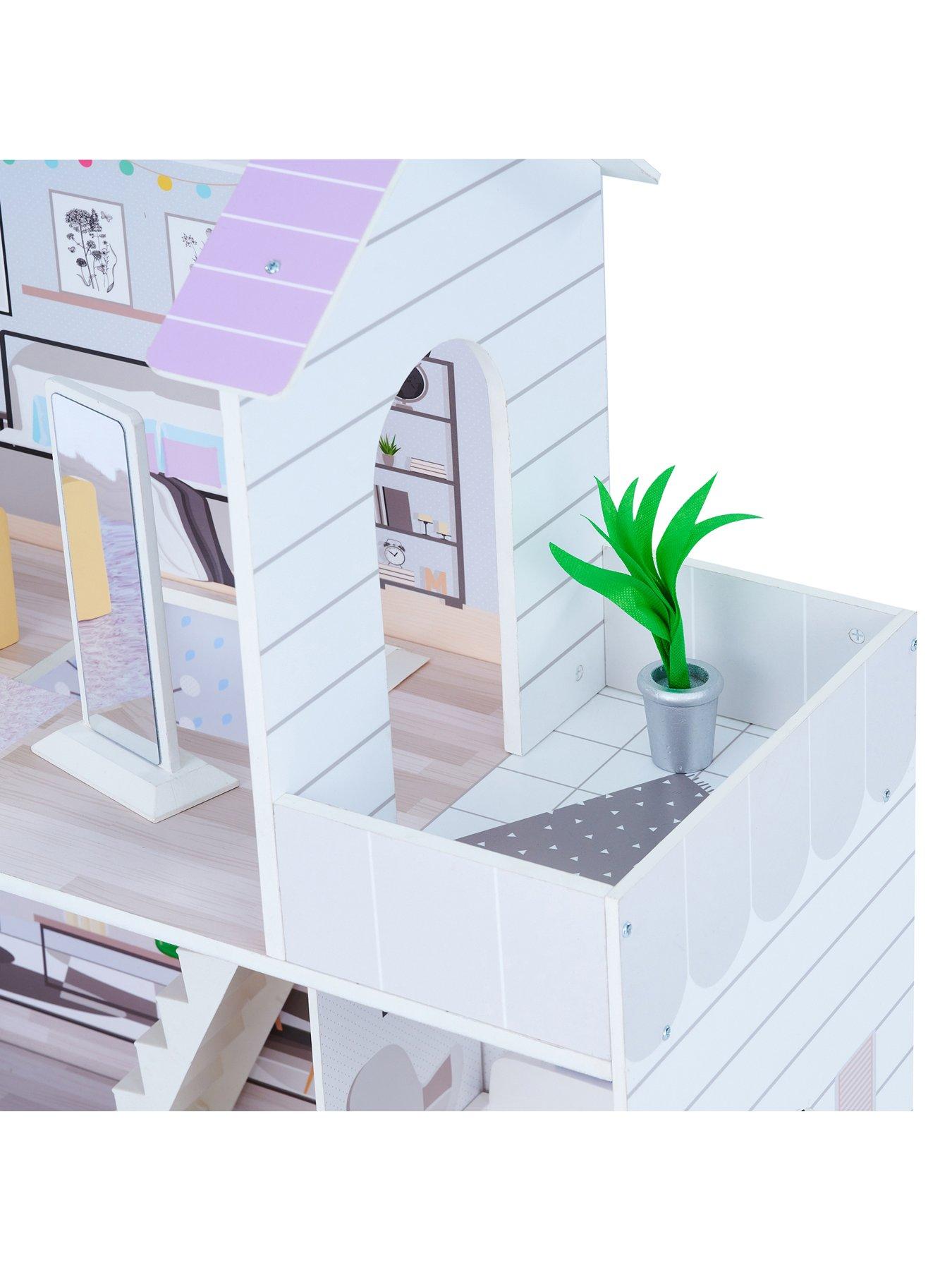 Image 5 of 7 of Teamson Kids Olivia's Little World&nbsp;- Lavender Handcrafted Grand Dollhouse and Accessories