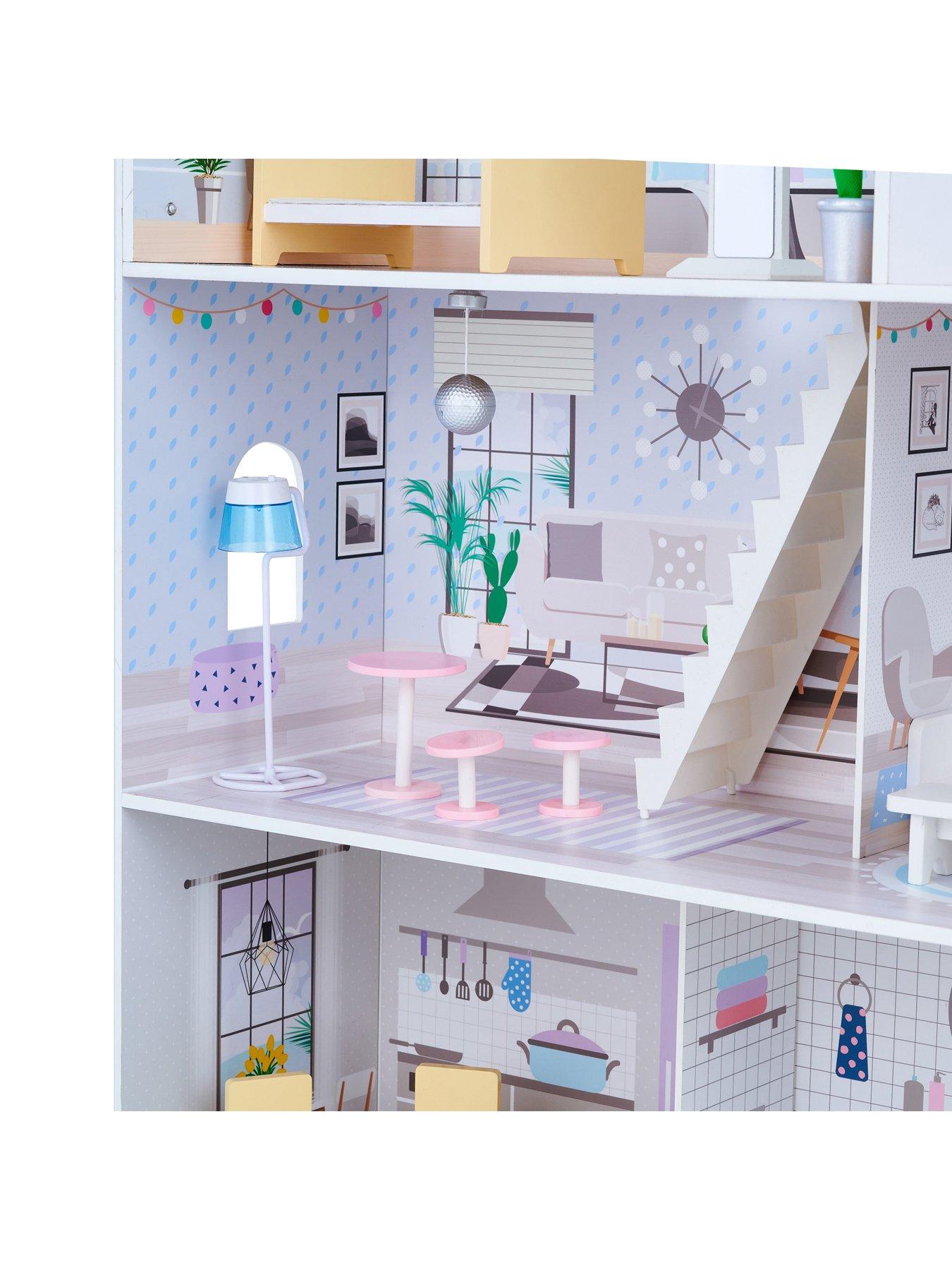 Image 7 of 7 of Teamson Kids Olivia's Little World&nbsp;- Lavender Handcrafted Grand Dollhouse and Accessories