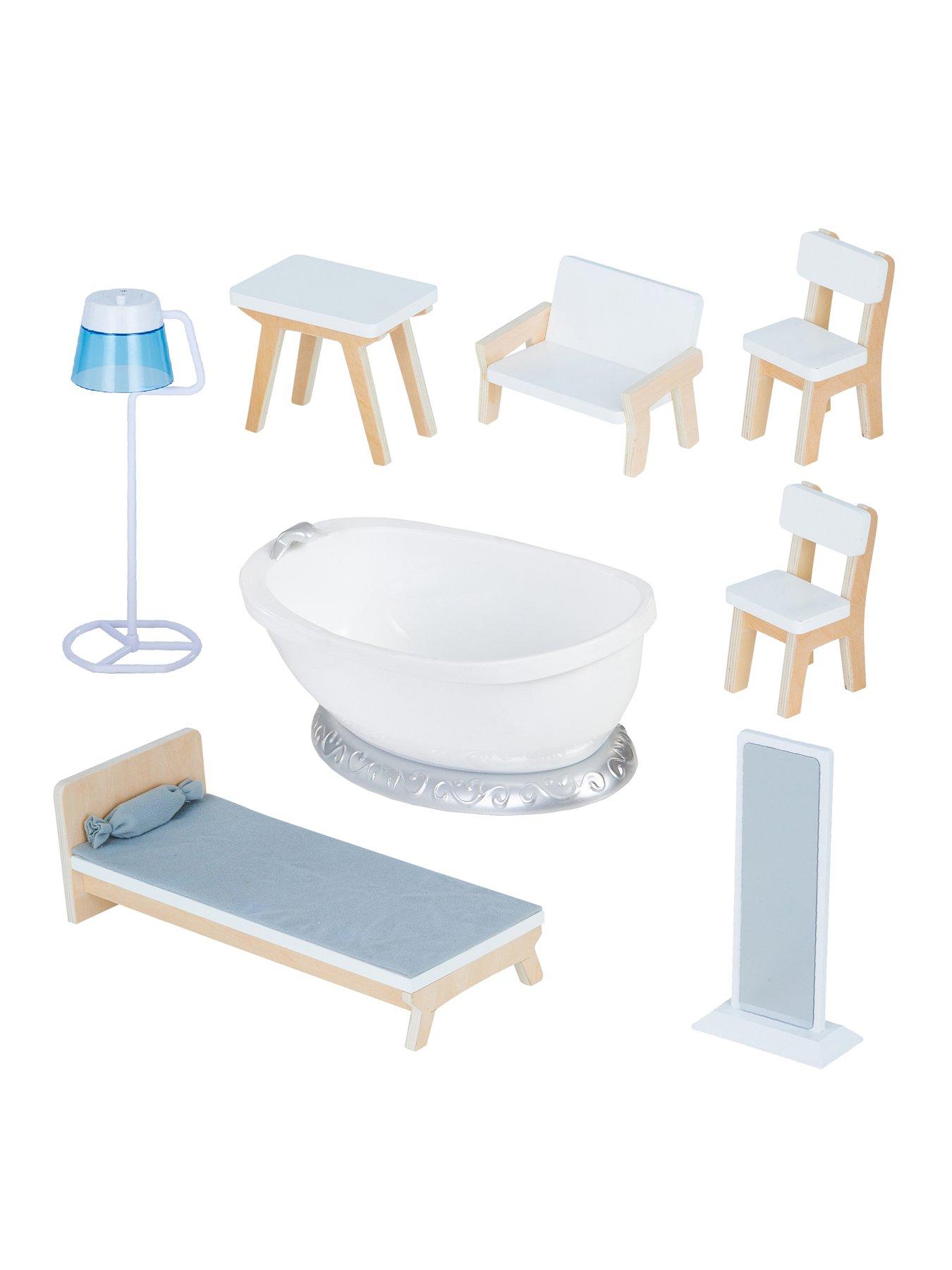 Image 6 of 7 of Teamson Kids Olivia's Little World 3-Floor Deluxe Dollhouse with&nbsp;Accessories (Grey)