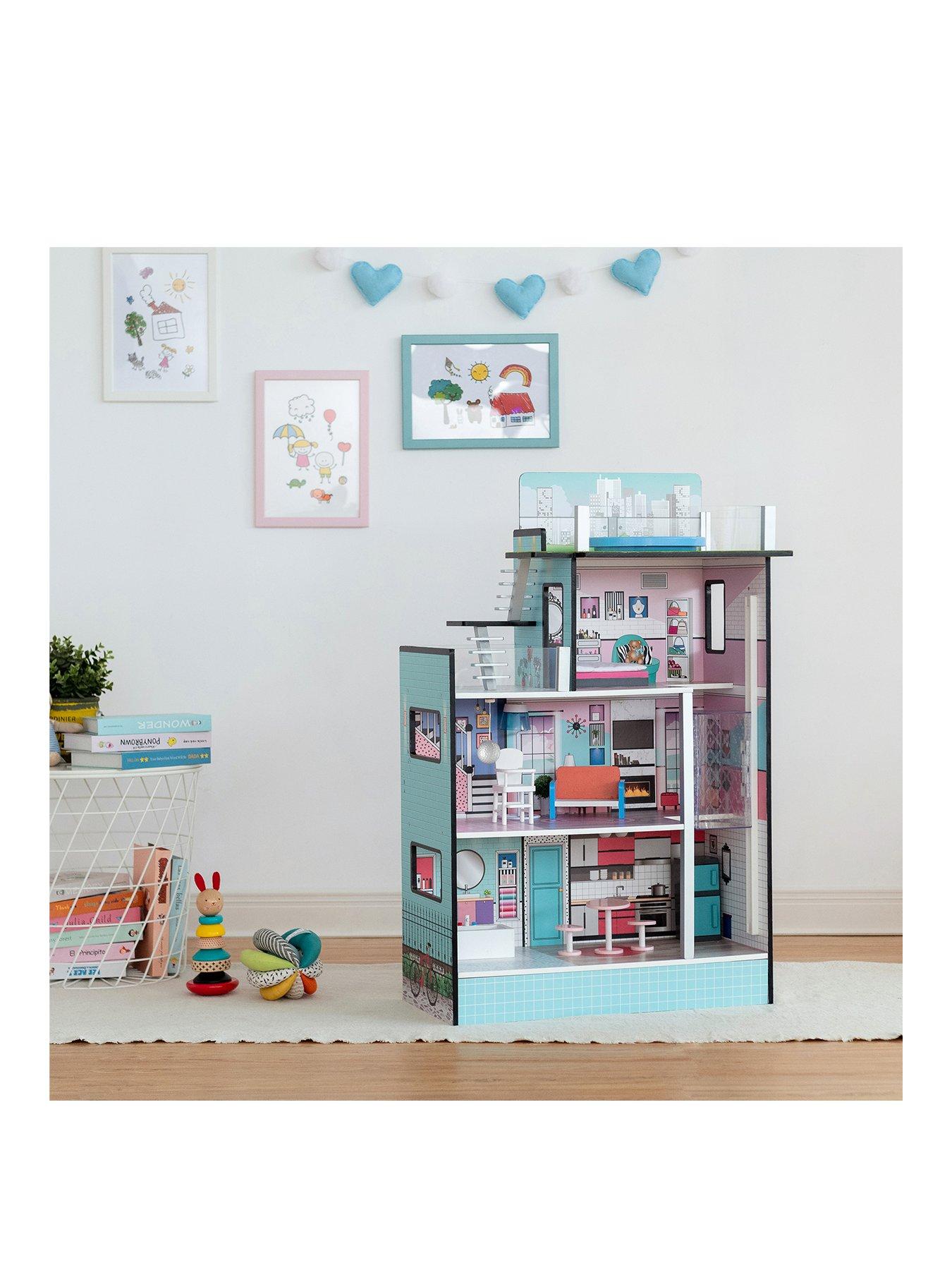 teamson-kids-olivias-little-world-dreamland-barcelona-35-doll-house-white-pink