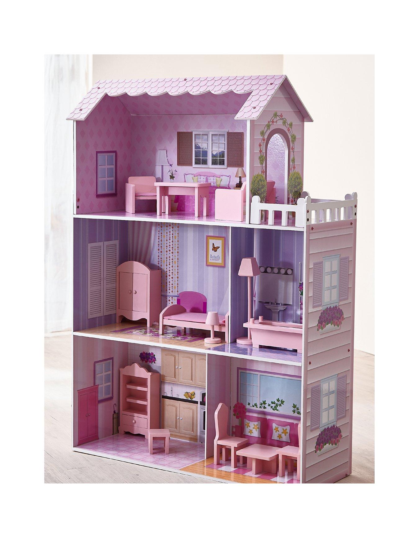 teamson-kids-olivias-little-world-dreamland-tiffanynbspdoll-house--nbsppinkstillFront