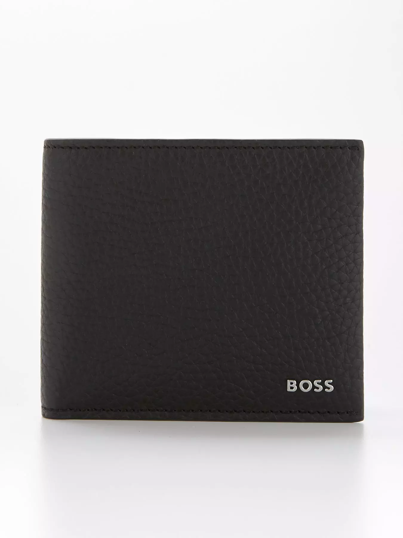 BOSS by HUGO BOSS Monogram-trim Leather Wallet With Coin Pocket in Black  for Men