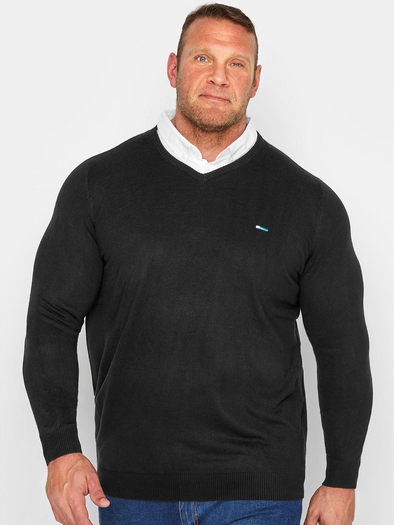 BadRhino BadRhino Essential Mock Shirt Knitted Jumper - Black