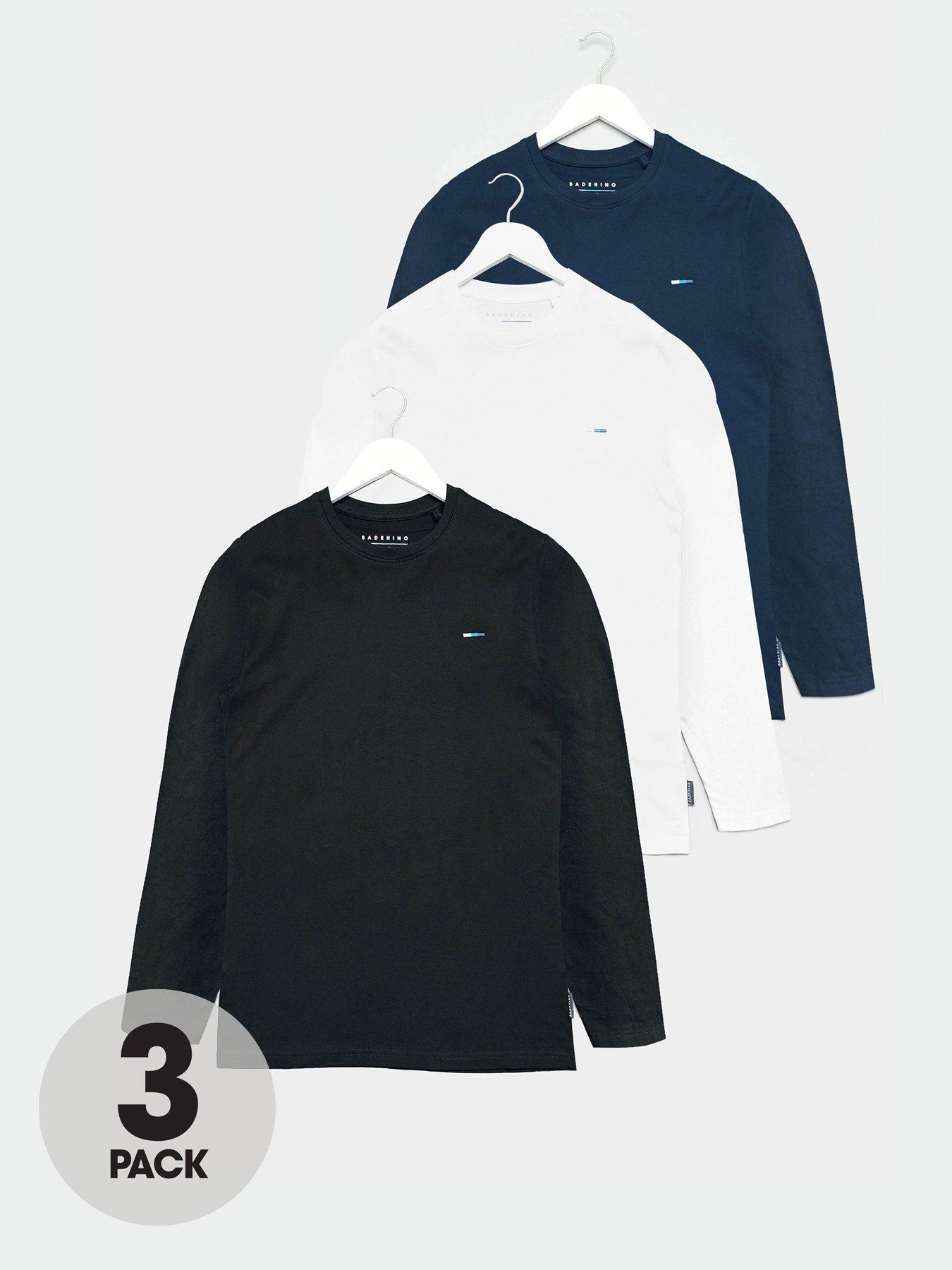 undefined 3 Pack Long Sleeve T-Shirt - Multi