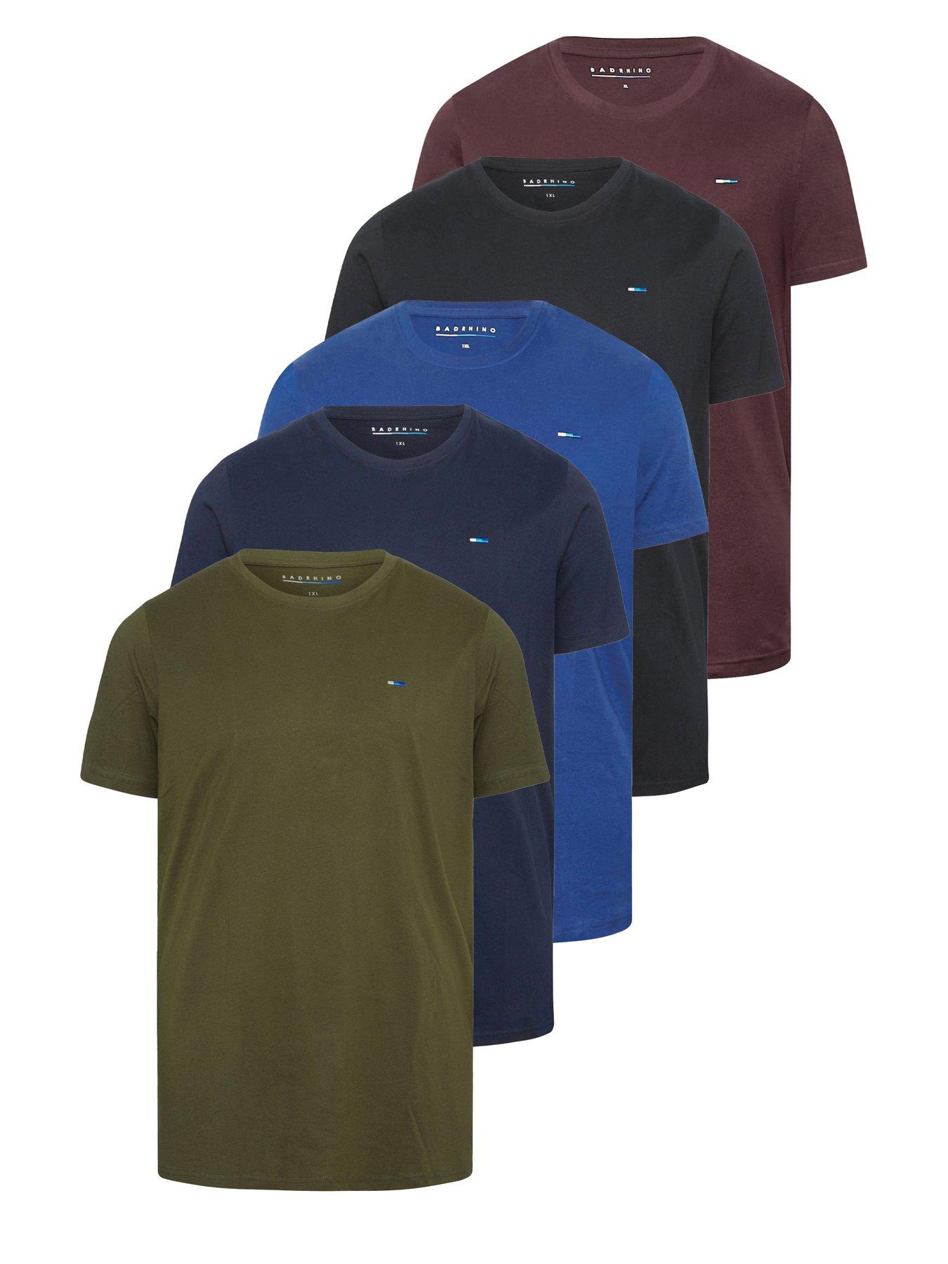 Image 6 of 6 of BadRhino 5 Pack Short Sleeve T-Shirt - Multi
