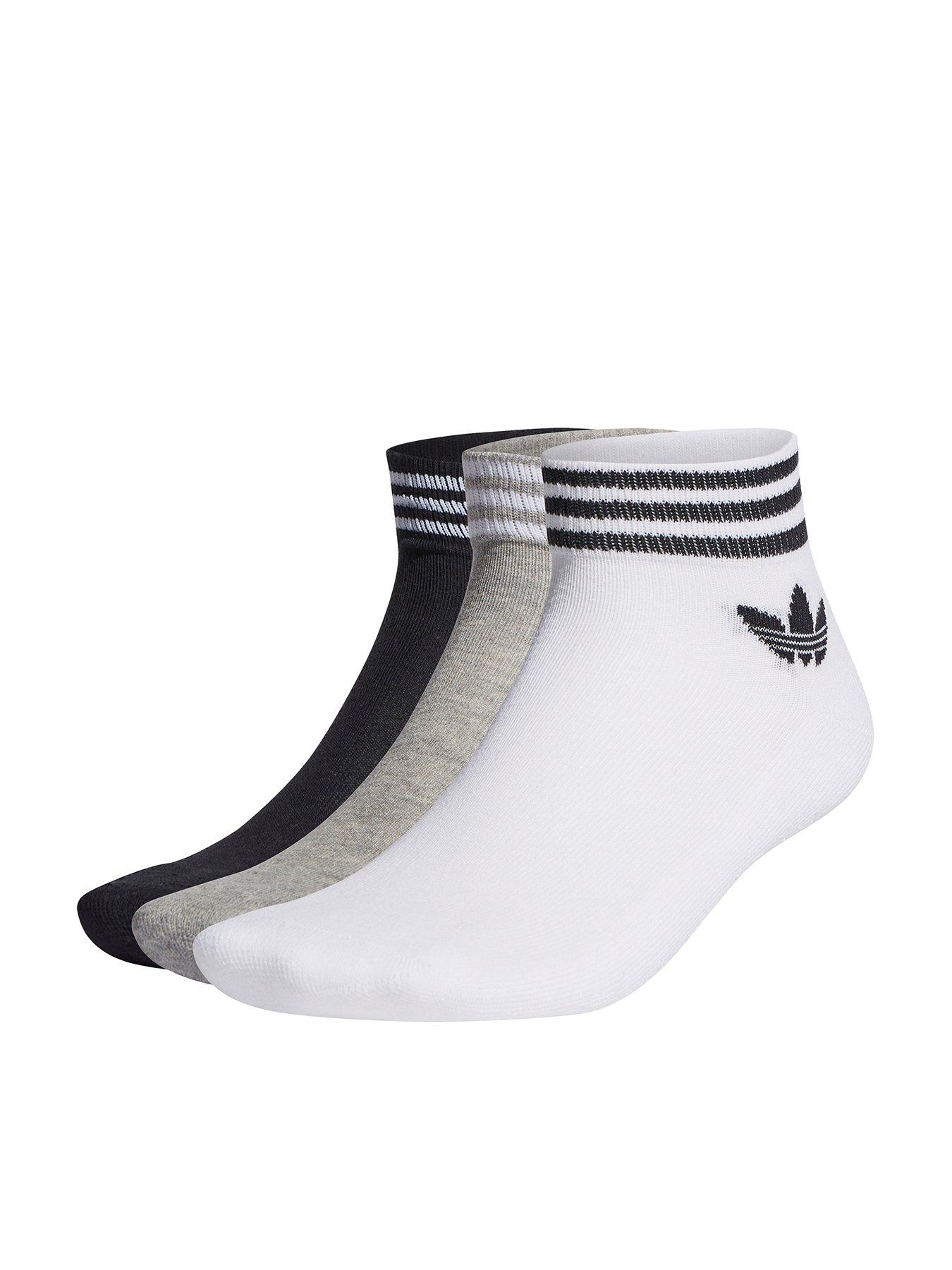 adidas-originals-unisex-3-pack-trefoil-ankle-socks-whitegrey