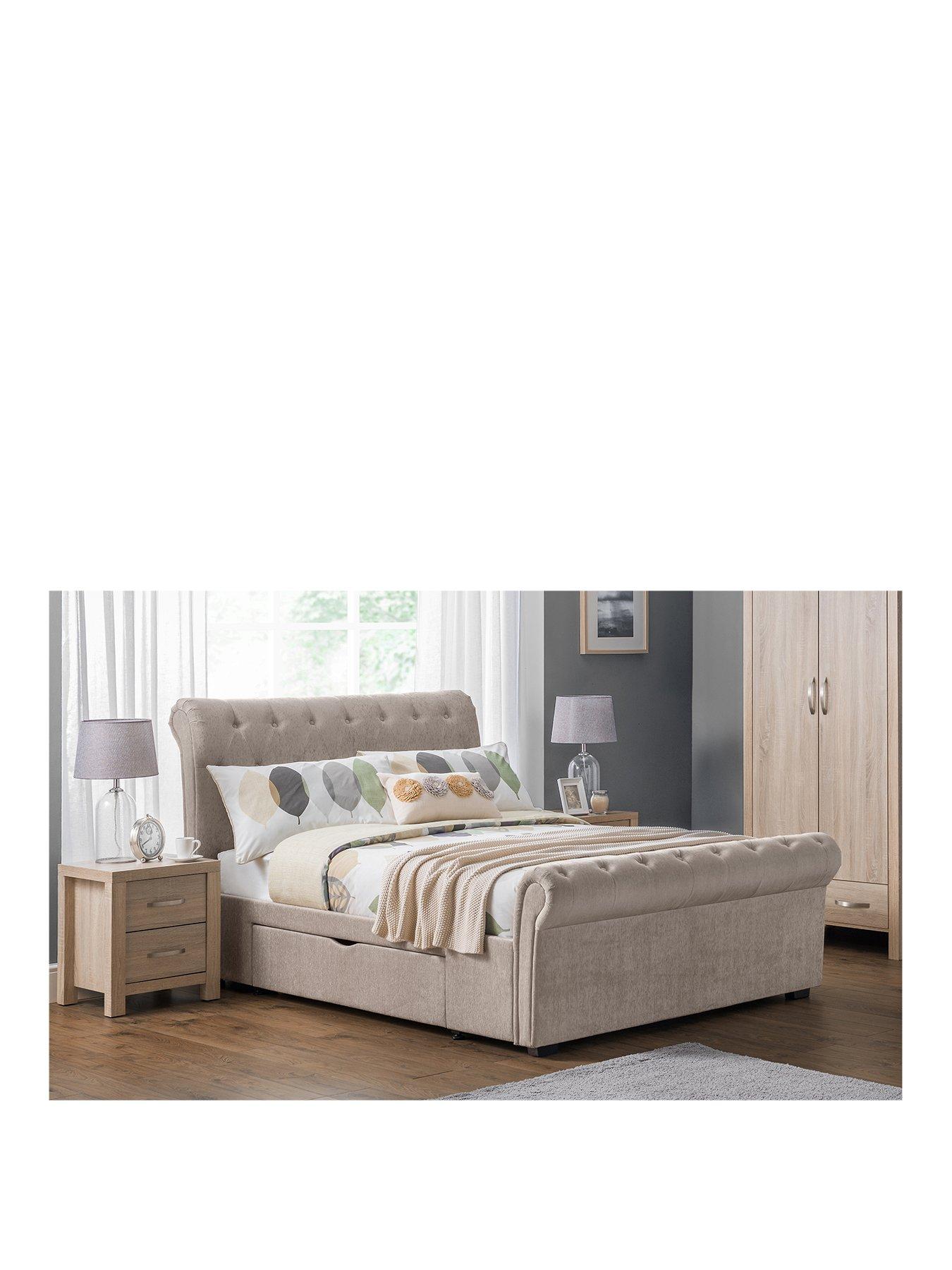 undefined Ravello 2 Drawer Storage Bed - Beige