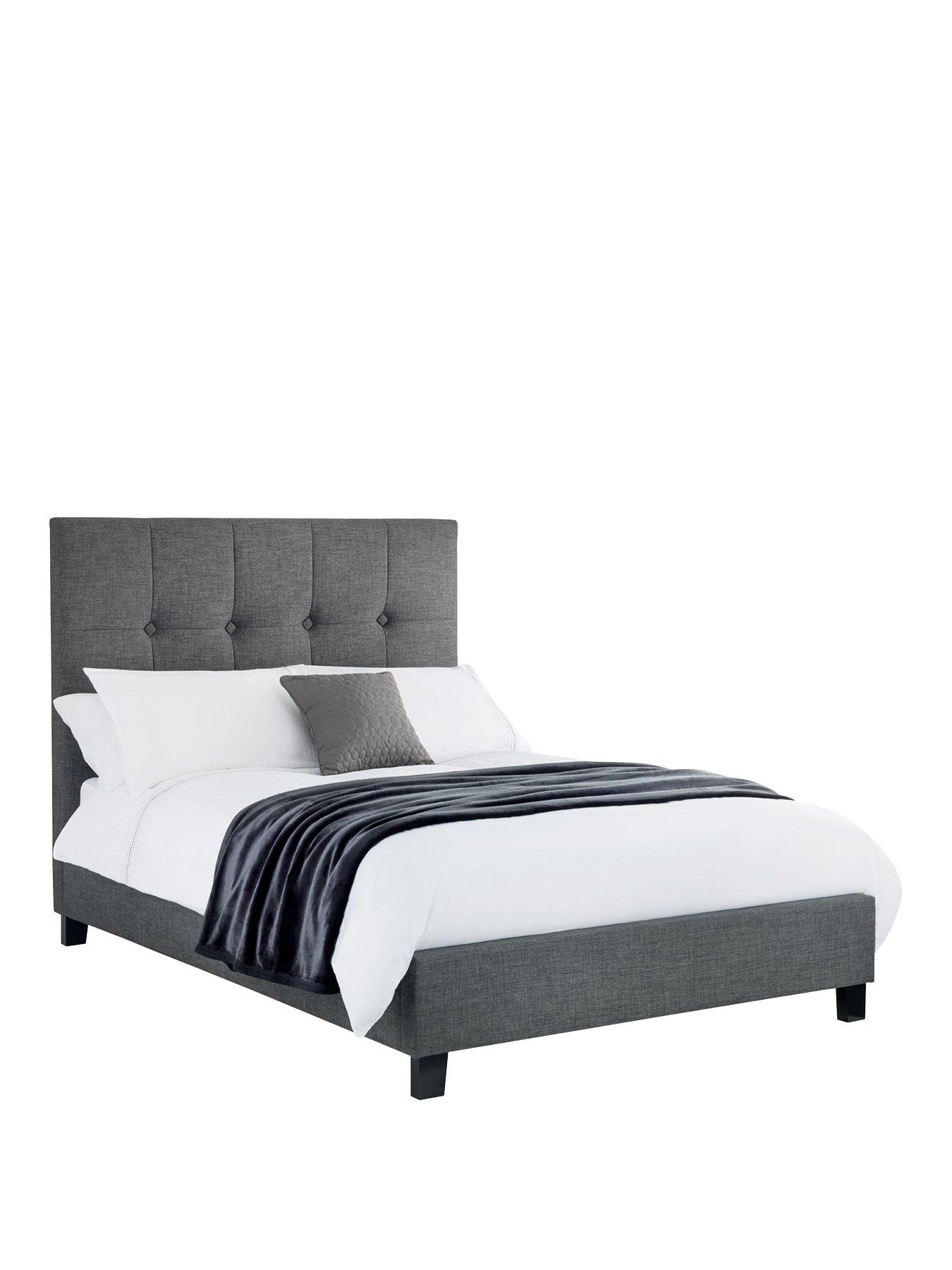 julian-bowen-sorrento-high-headboard-bednbsp-nbspslate-linenstillFront