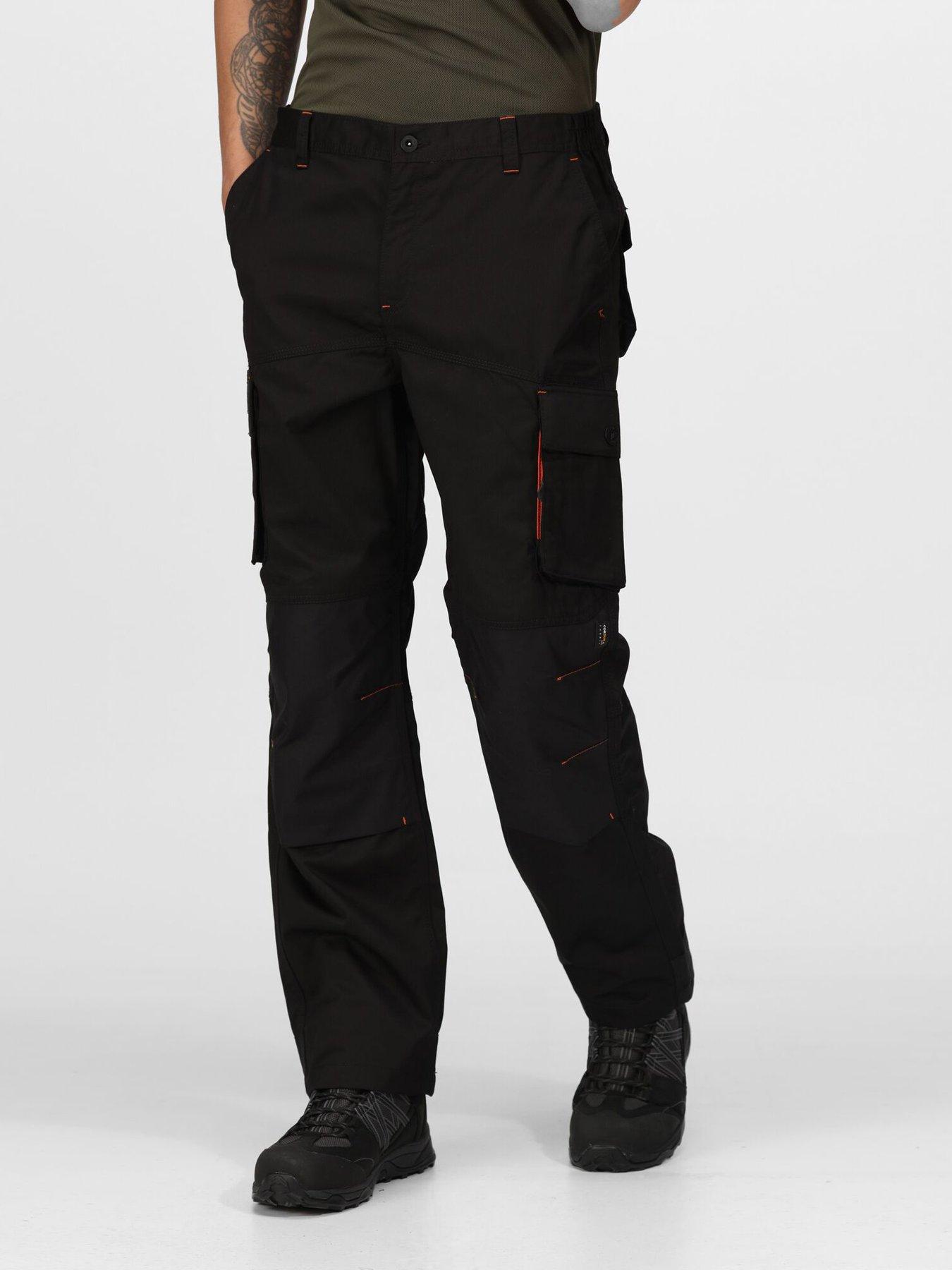 regatta-professional-workwear-heroic-cargo-trousers-blackfront