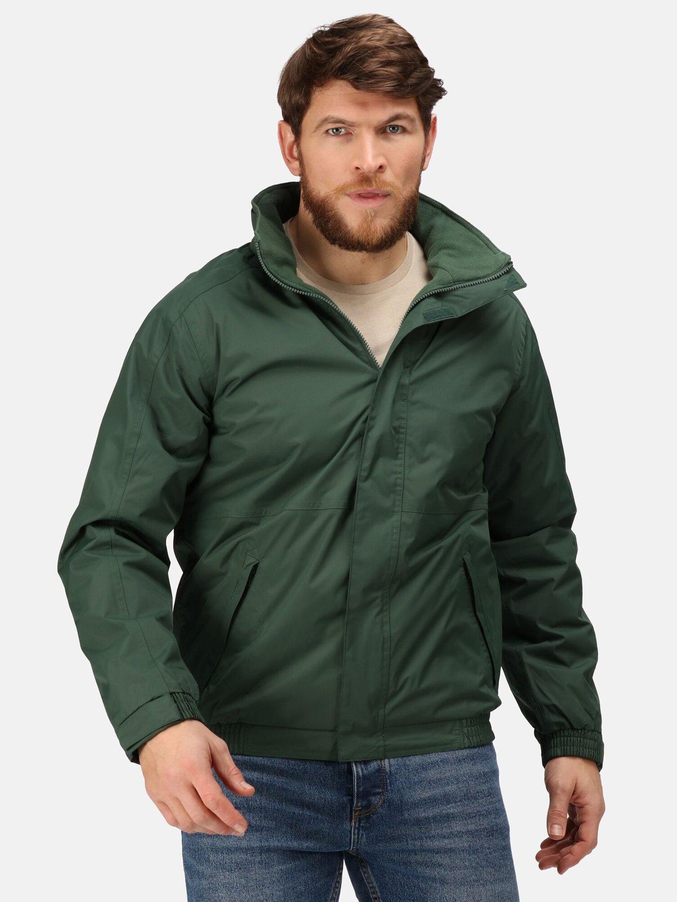 regatta-professional-workwear-fleece-lined-dover-bomber-jacket-green